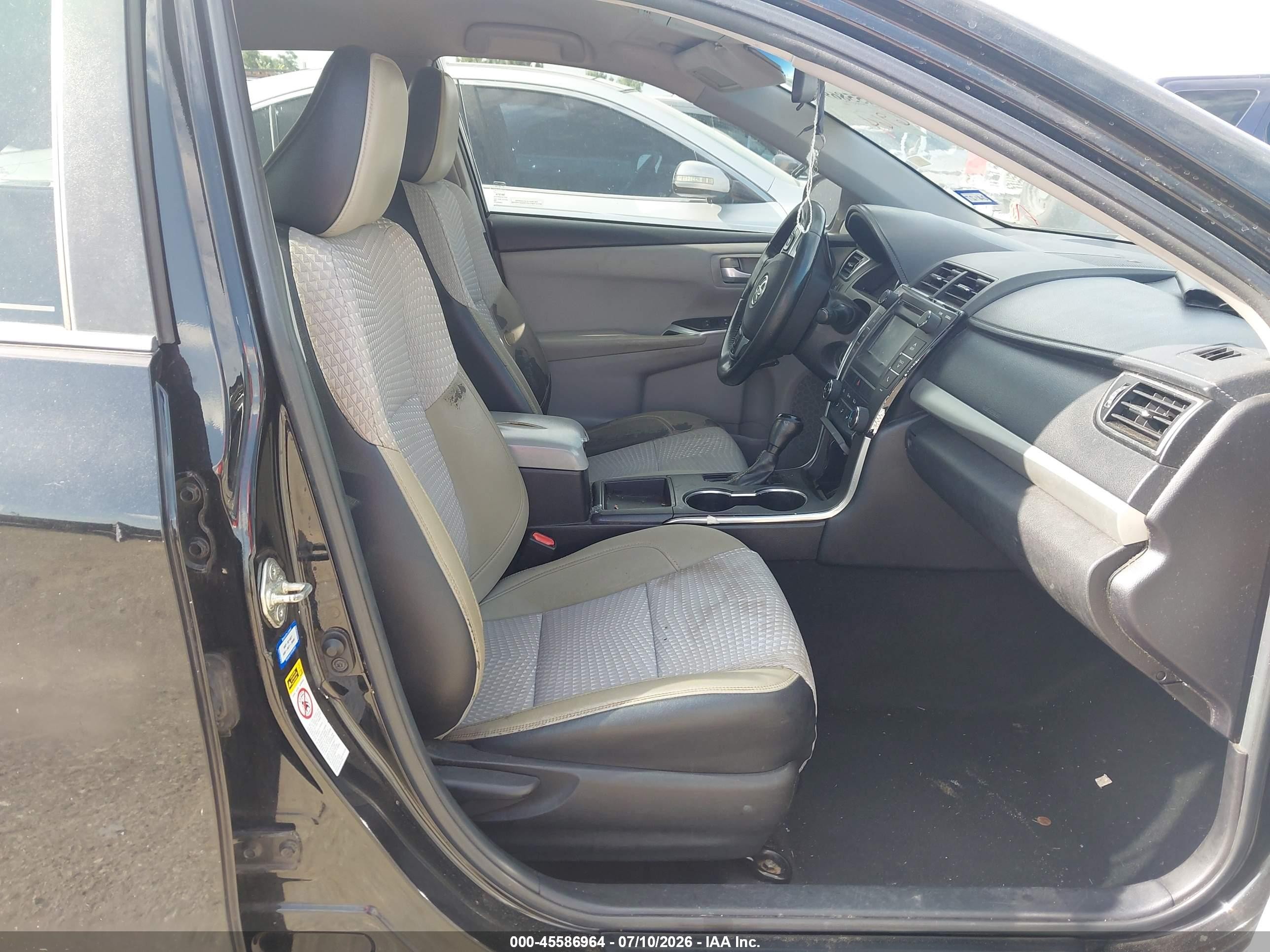 2015 Toyota Camry Se Black vin: 4T1BF1FK6FU888532
