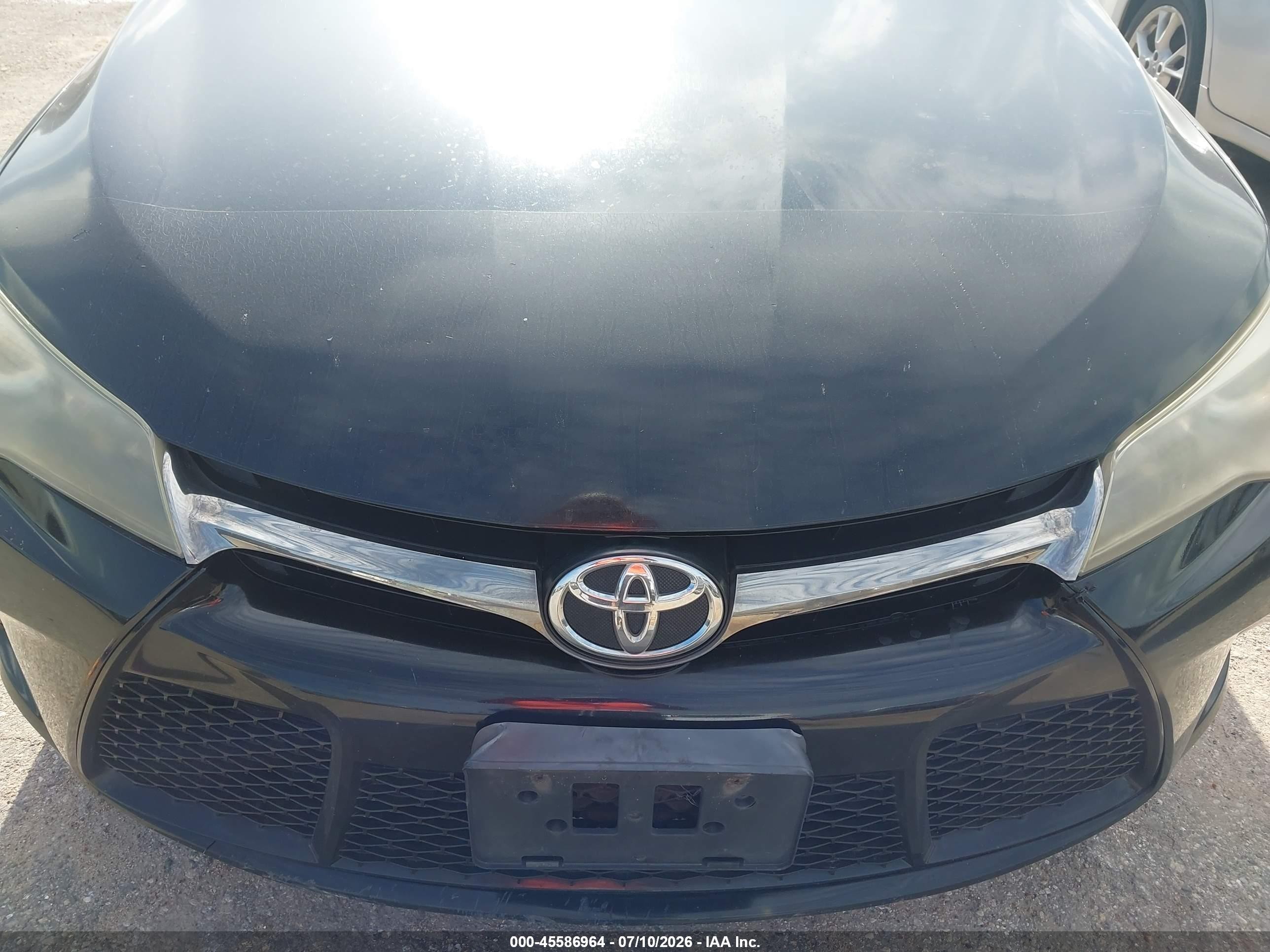 2015 Toyota Camry Se Black vin: 4T1BF1FK6FU888532