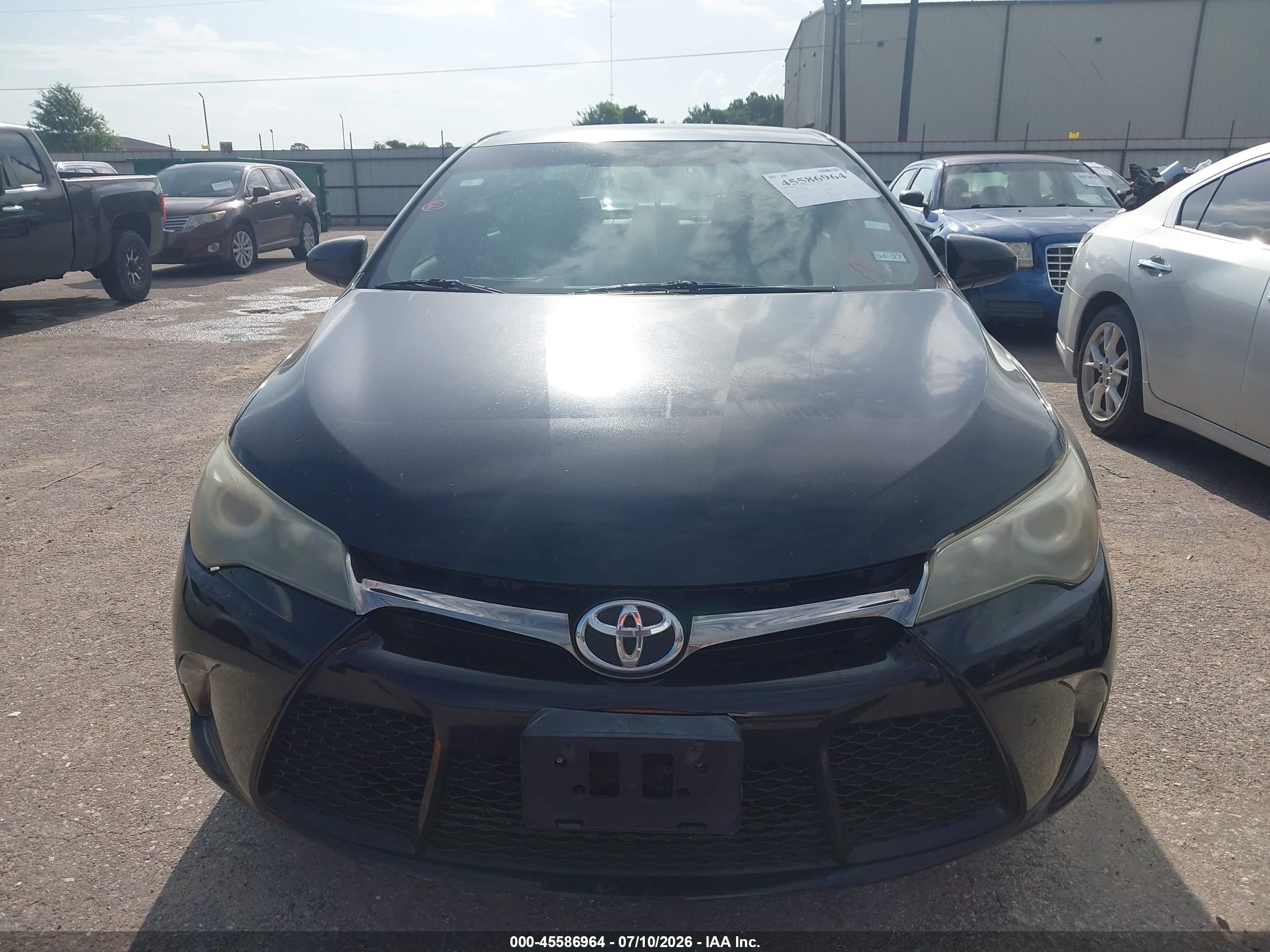 2015 Toyota Camry Se Black vin: 4T1BF1FK6FU888532