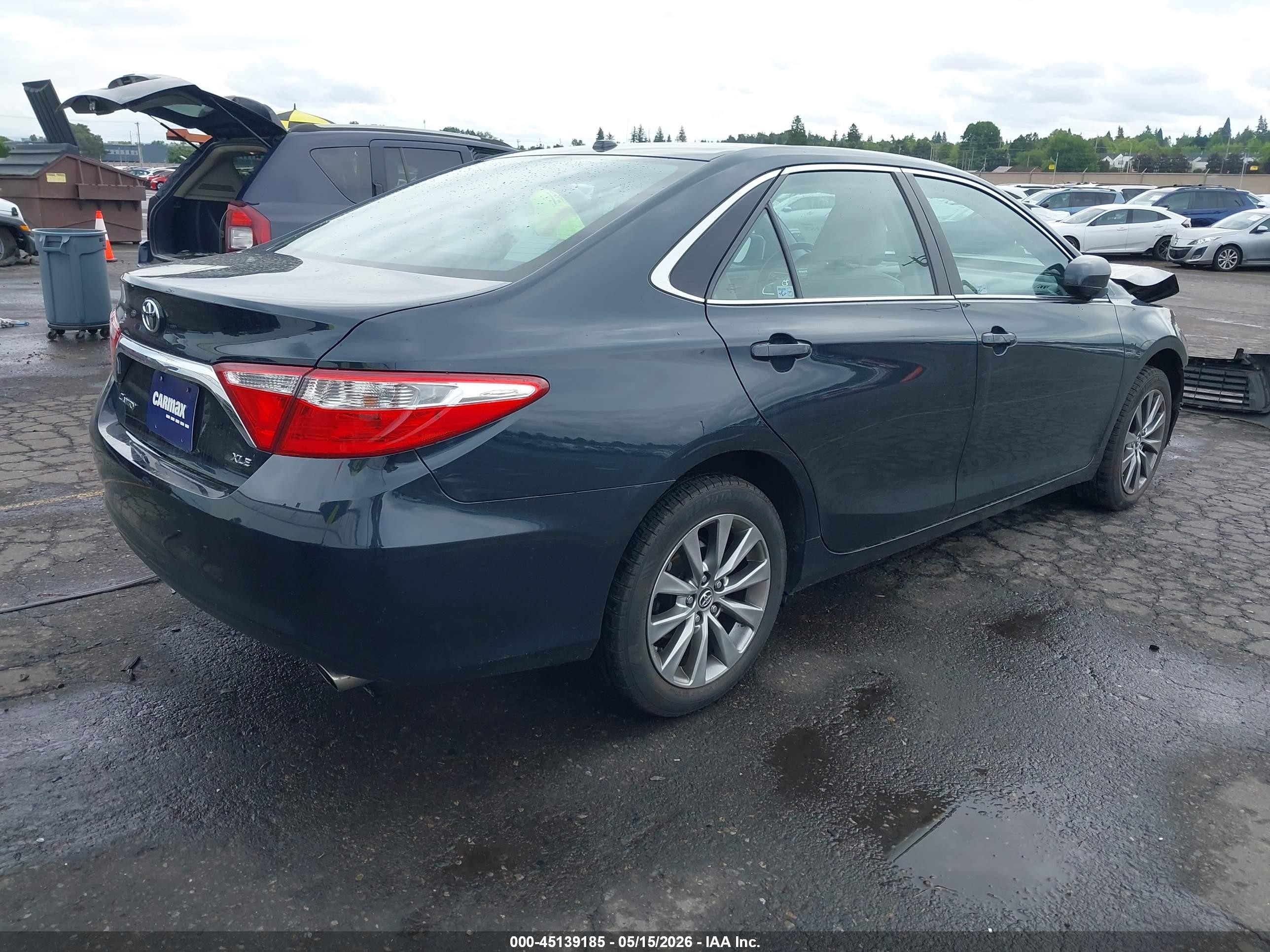 2015 Toyota Camry Xle Green vin: 4T1BF1FK6FU910044