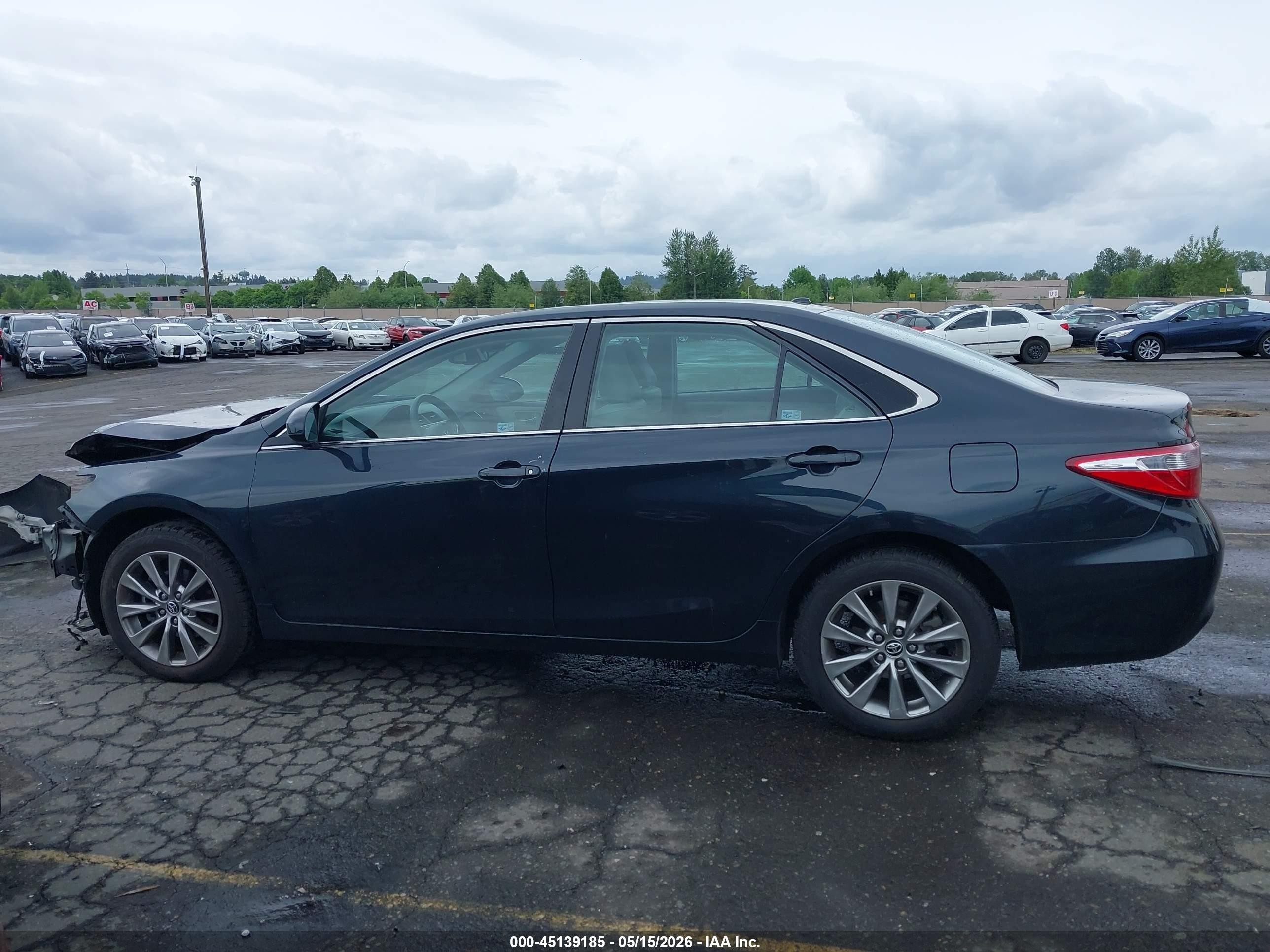 2015 Toyota Camry Xle Green vin: 4T1BF1FK6FU910044
