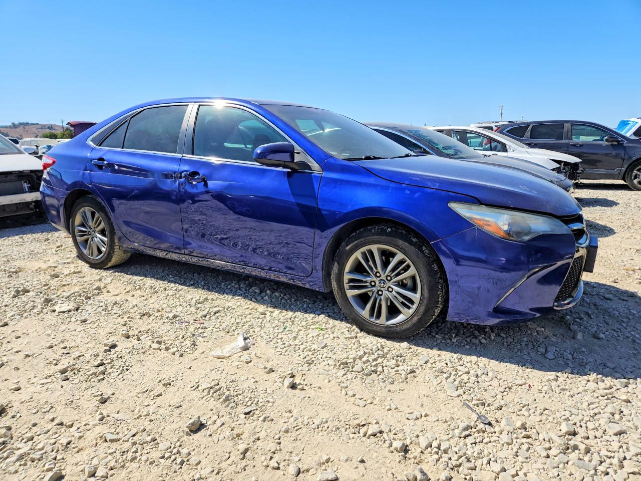 2015 Toyota Camry Se Синий vin: 4T1BF1FK6FU910402