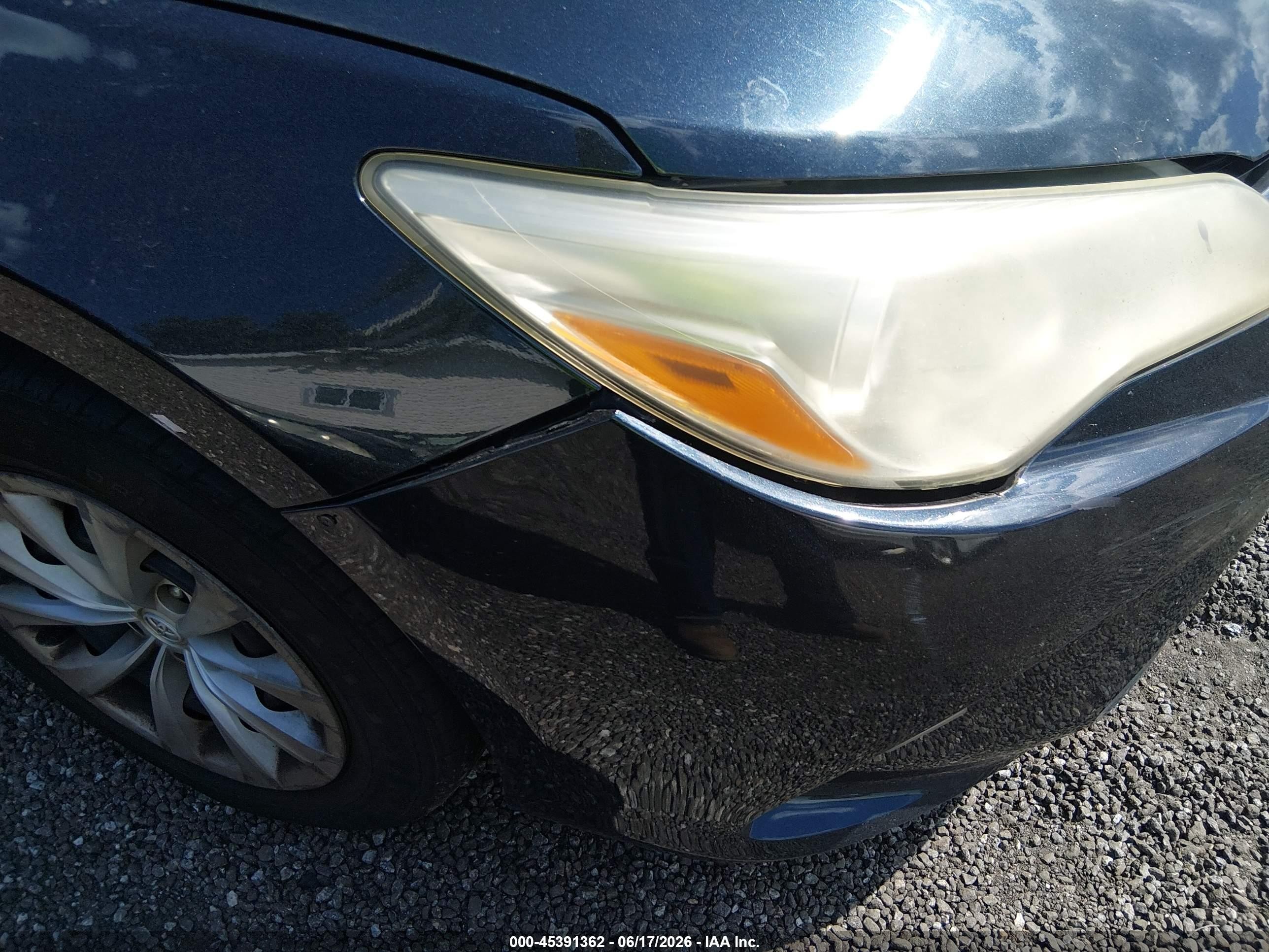2015 Toyota Camry Le Black vin: 4T1BF1FK6FU920959
