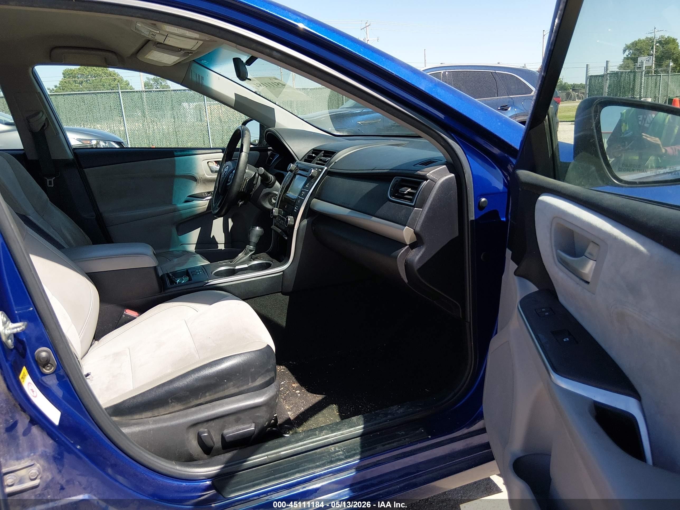 2015 Toyota Camry Xse Blue vin: 4T1BF1FK6FU942721