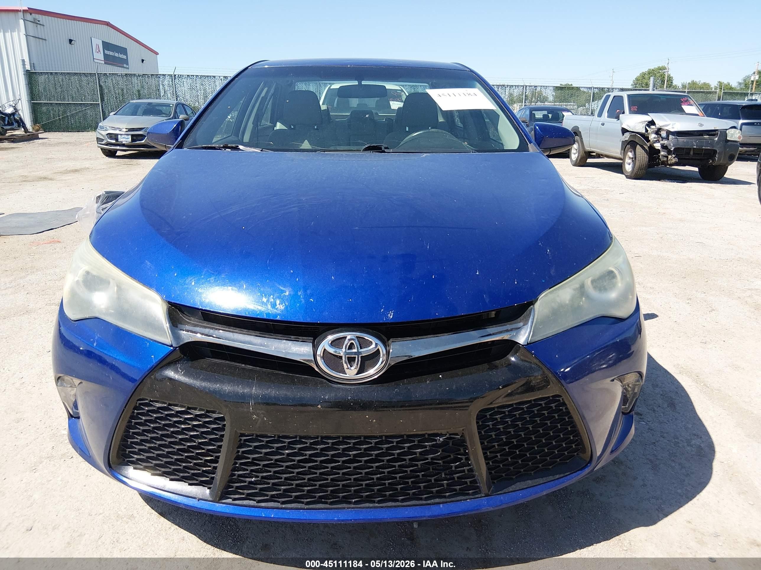 2015 Toyota Camry Xse Blue vin: 4T1BF1FK6FU942721