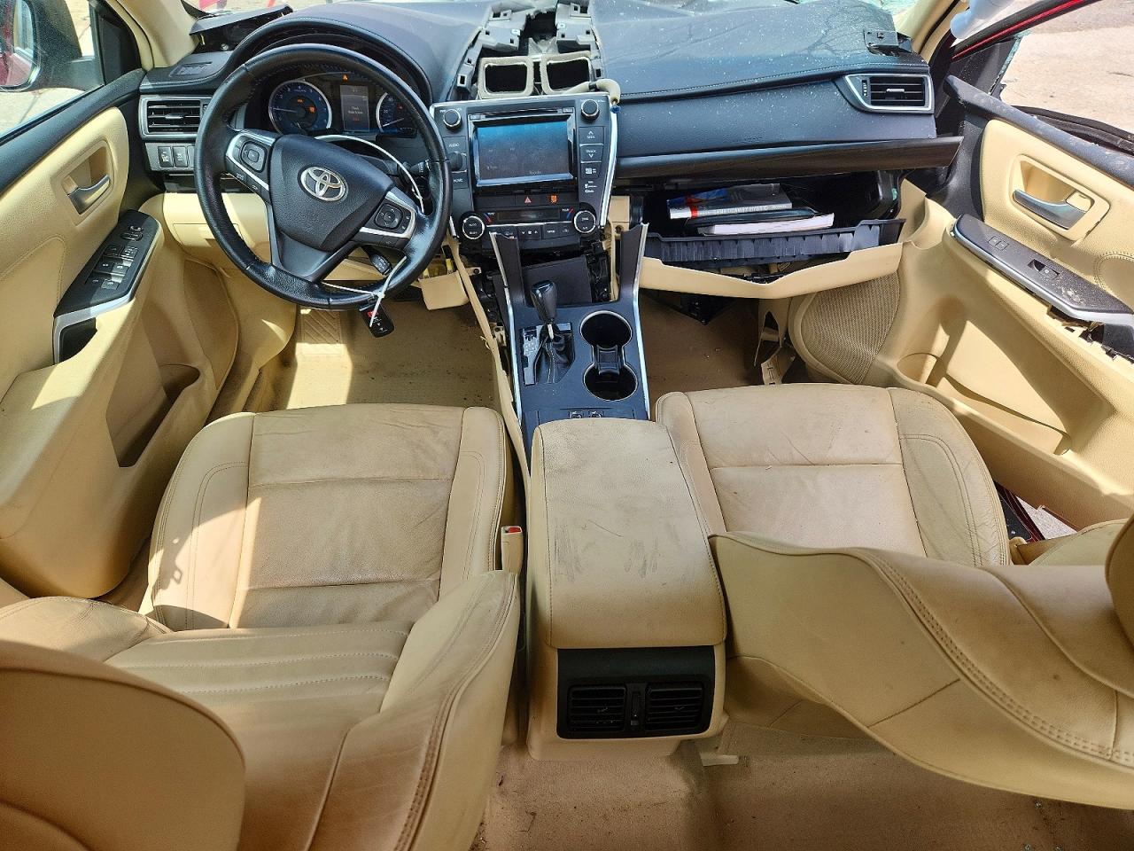 2015 Toyota Camry Xle Burgundy vin: 4T1BF1FK6FU948440