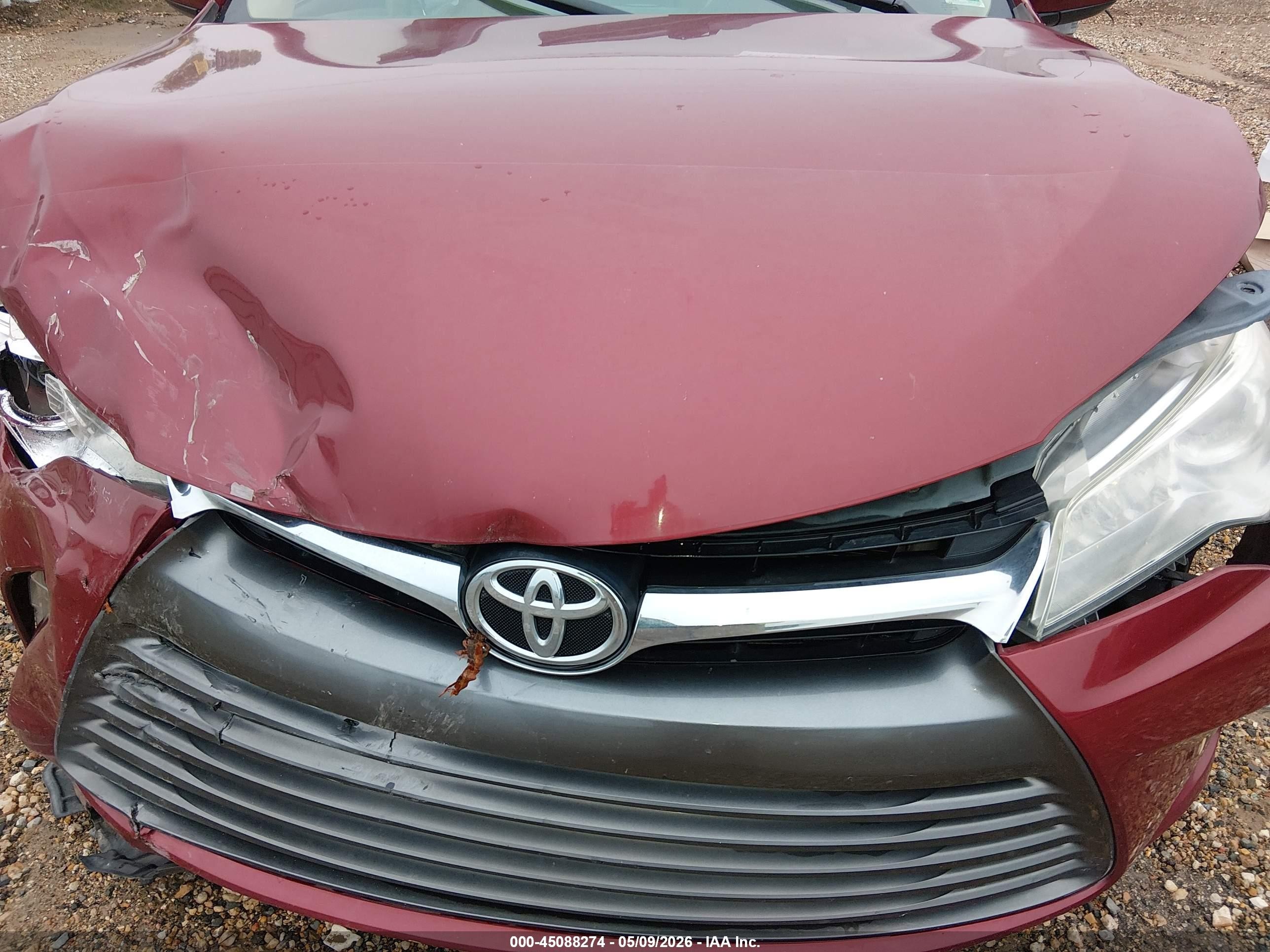 2015 Toyota Camry Le Бордовый vin: 4T1BF1FK6FU965299