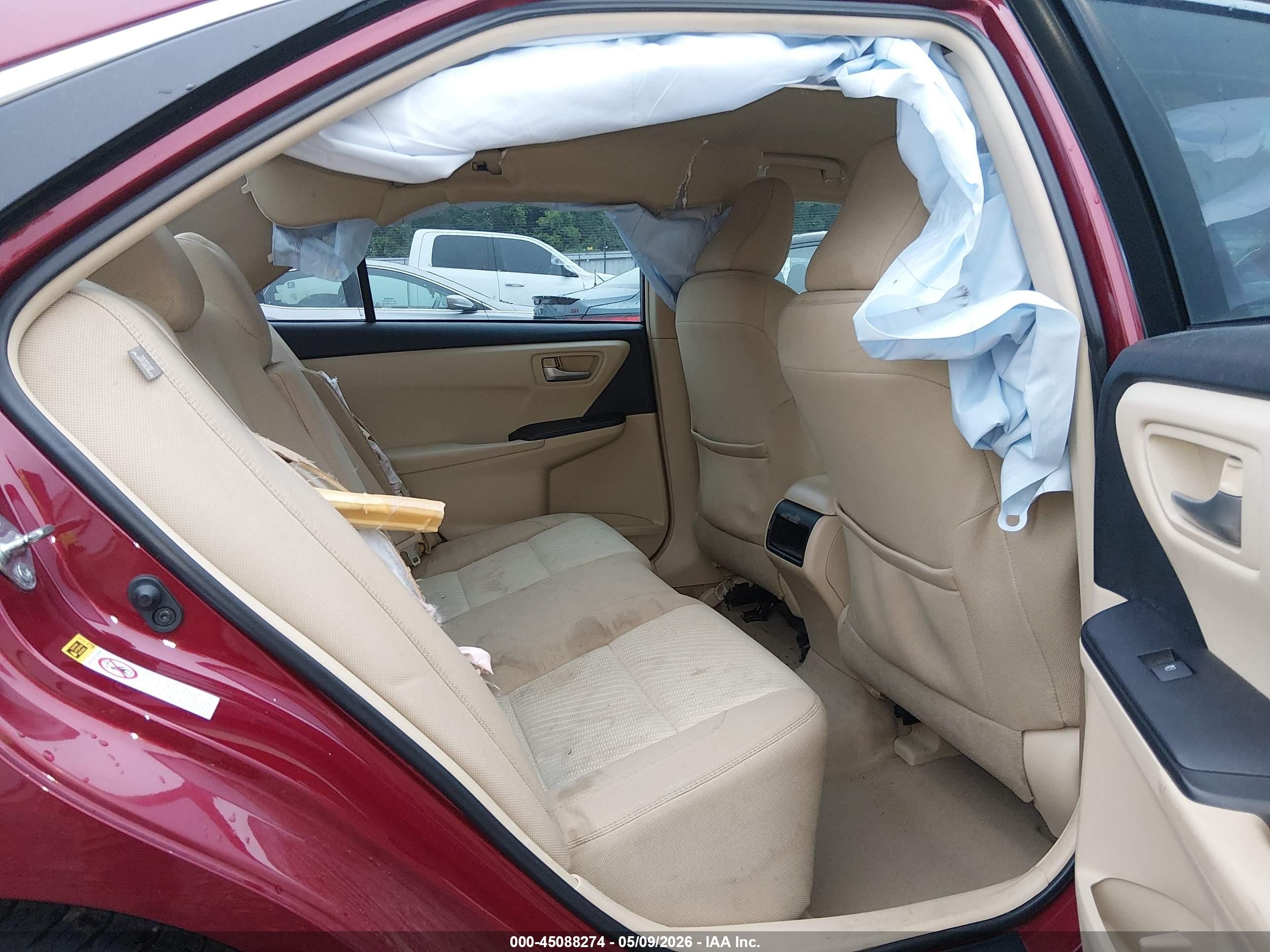 2015 Toyota Camry Le Бордовый vin: 4T1BF1FK6FU965299