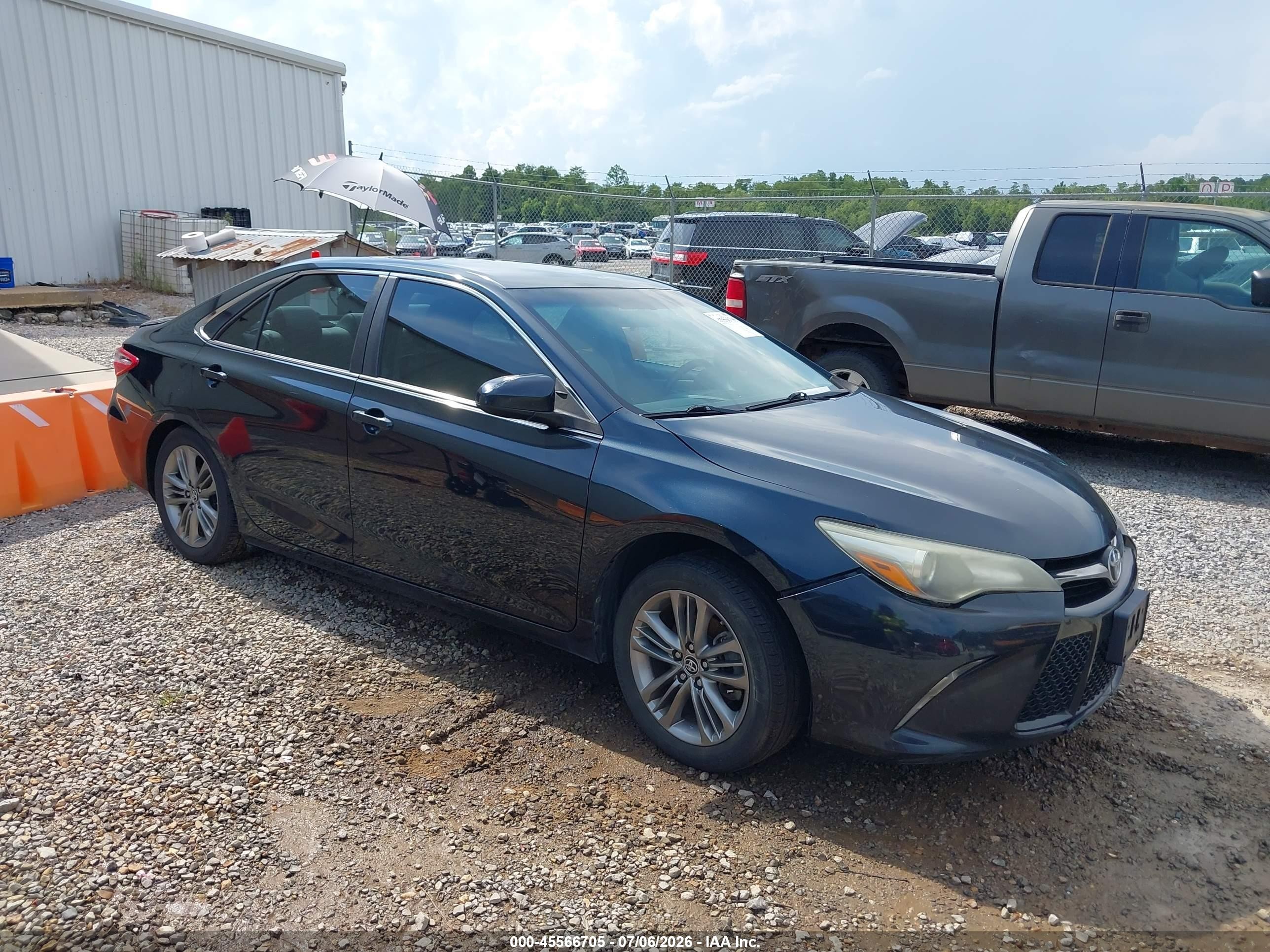 2015 Toyota Camry Se Black vin: 4T1BF1FK6FU979218