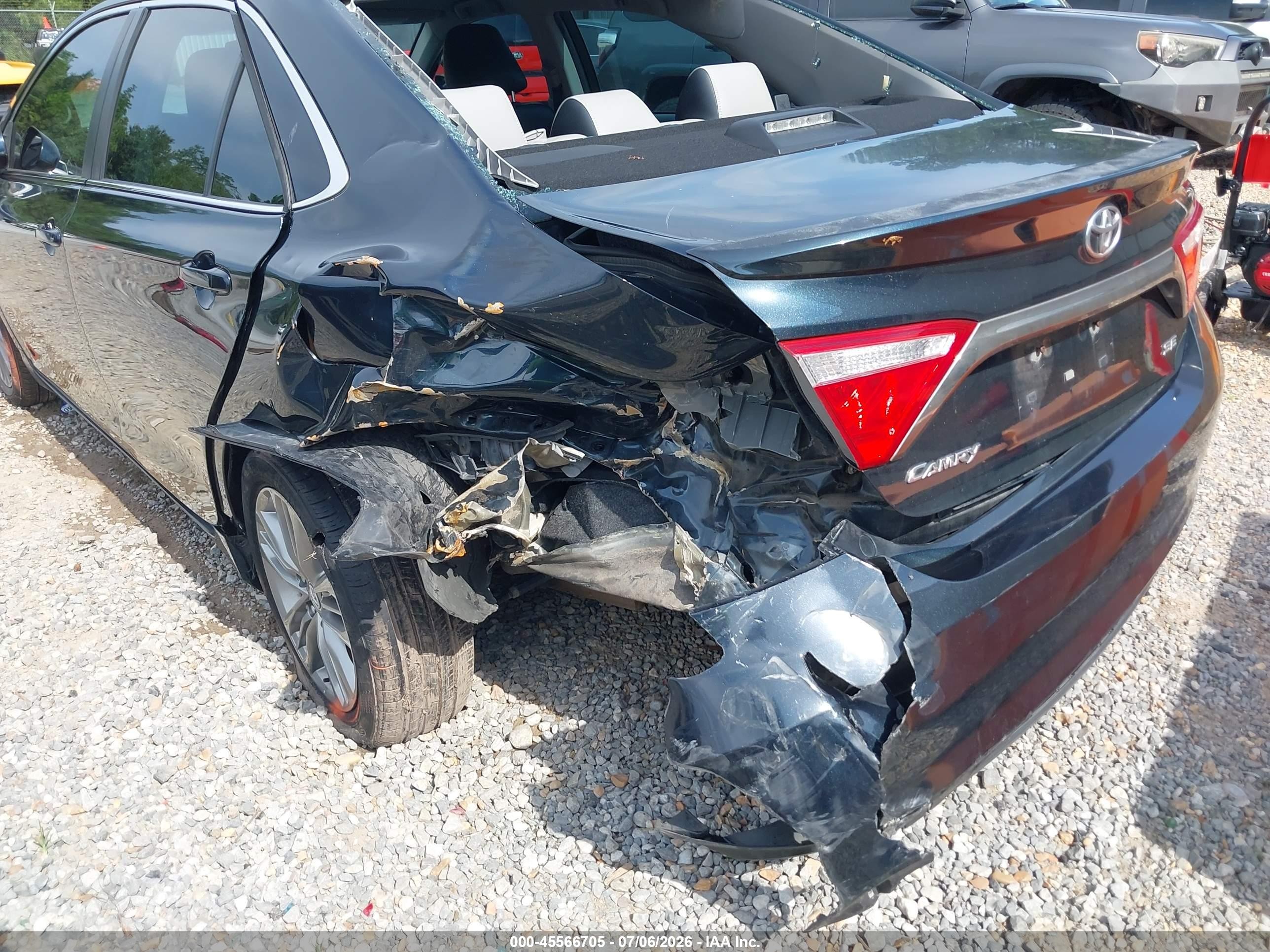 2015 Toyota Camry Se Black vin: 4T1BF1FK6FU979218