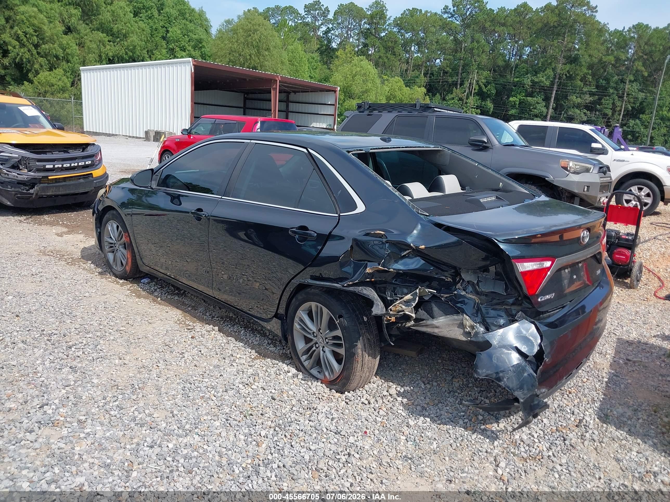 2015 Toyota Camry Se Black vin: 4T1BF1FK6FU979218