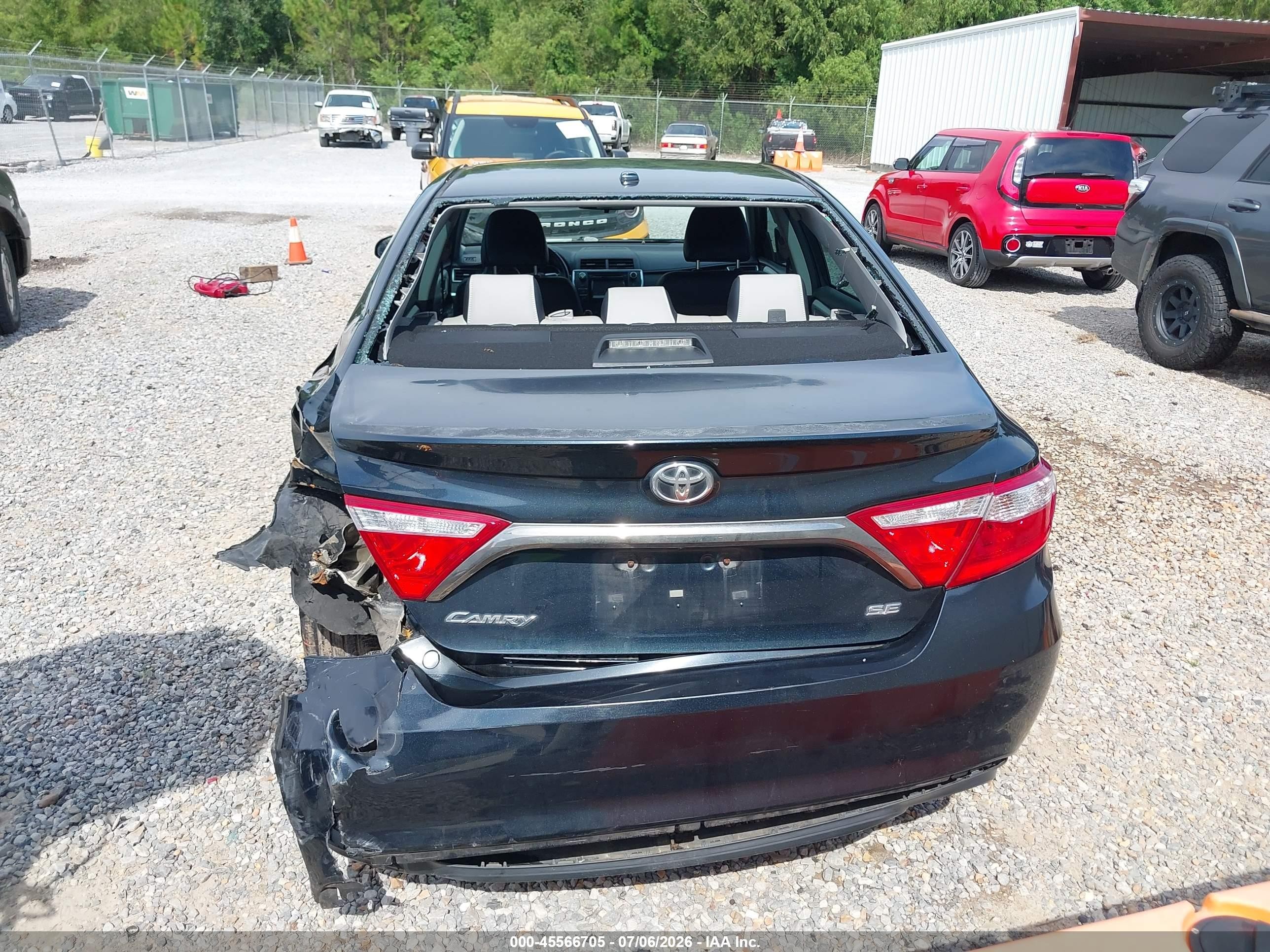 2015 Toyota Camry Se Black vin: 4T1BF1FK6FU979218