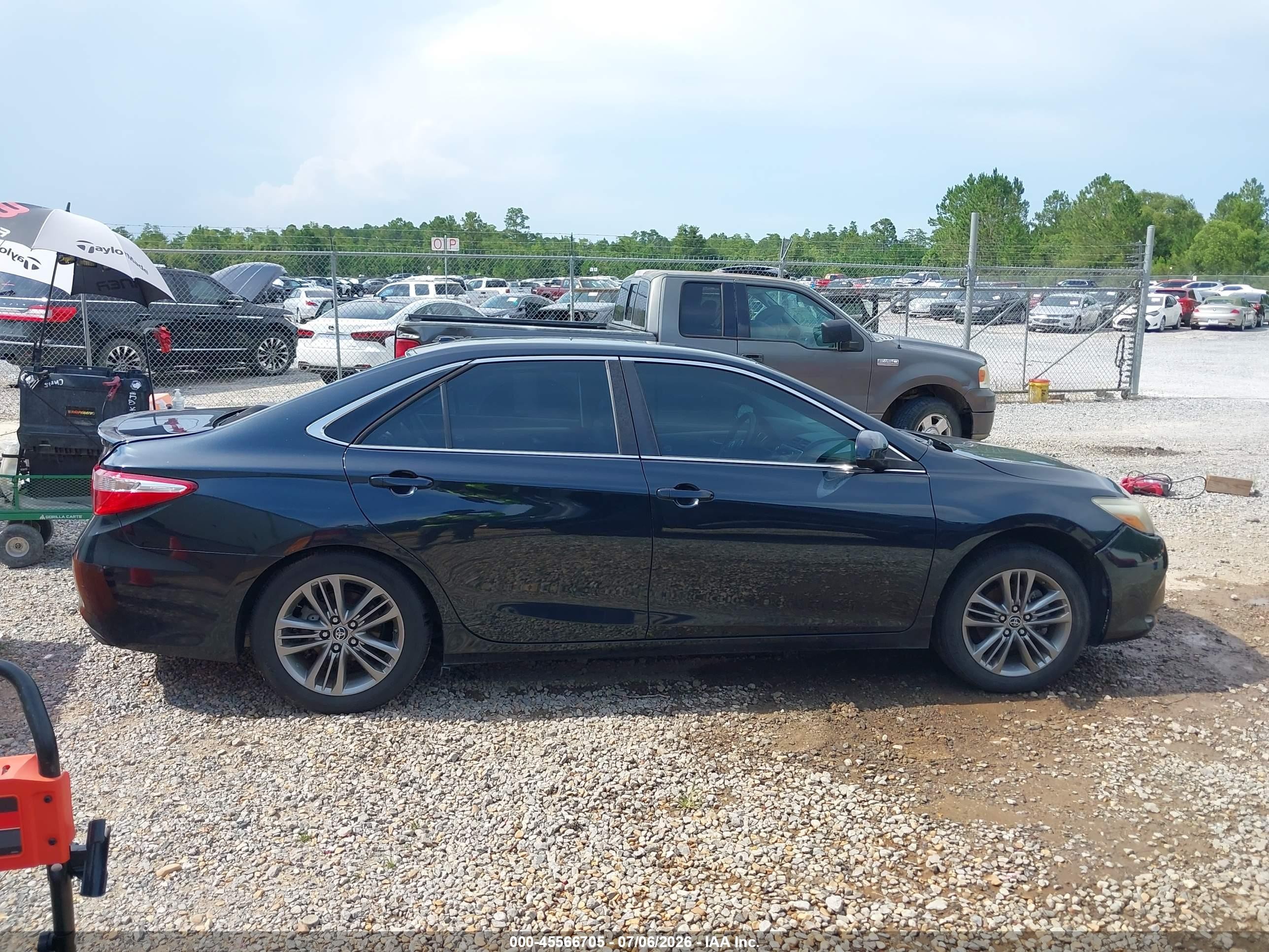 2015 Toyota Camry Se Black vin: 4T1BF1FK6FU979218