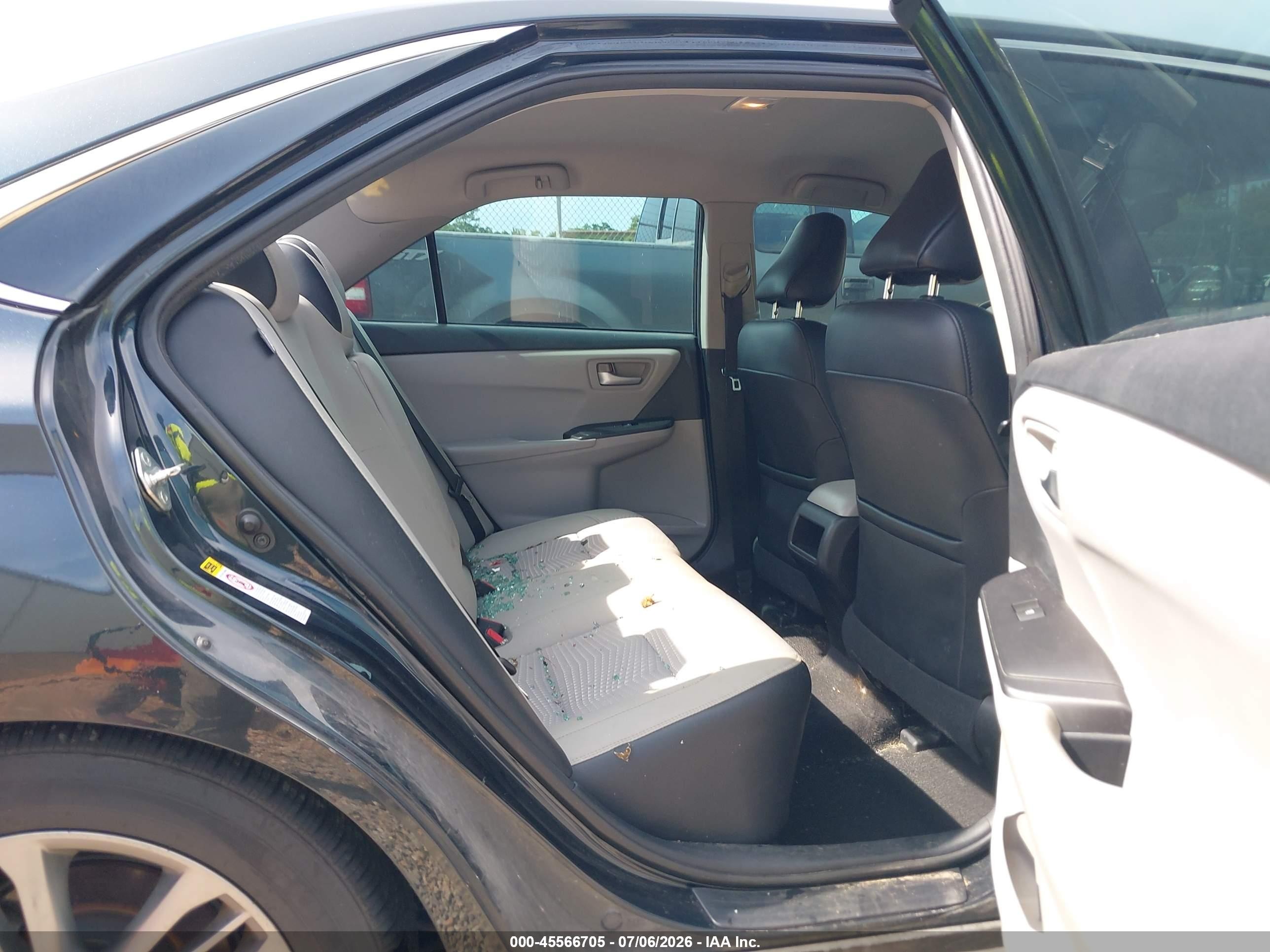 2015 Toyota Camry Se Black vin: 4T1BF1FK6FU979218
