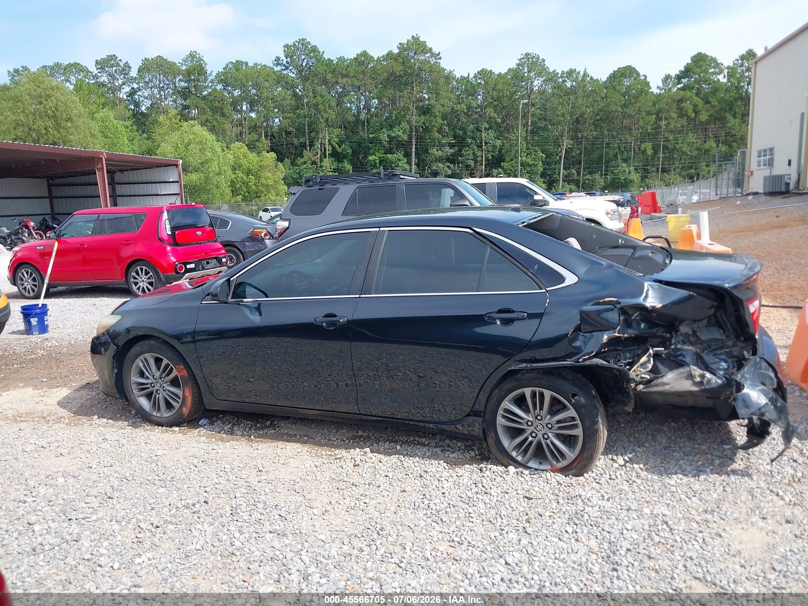 2015 Toyota Camry Se Black vin: 4T1BF1FK6FU979218