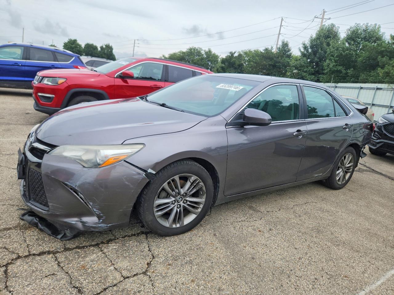 2015 Toyota Camry Se Gray vin: 4T1BF1FK6FU981289