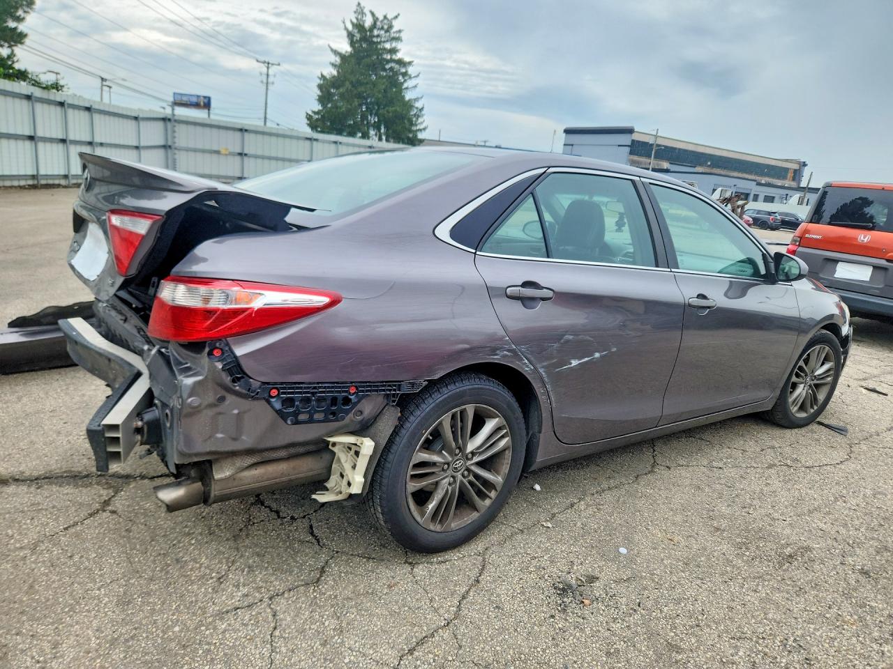 2015 Toyota Camry Se Gray vin: 4T1BF1FK6FU981289