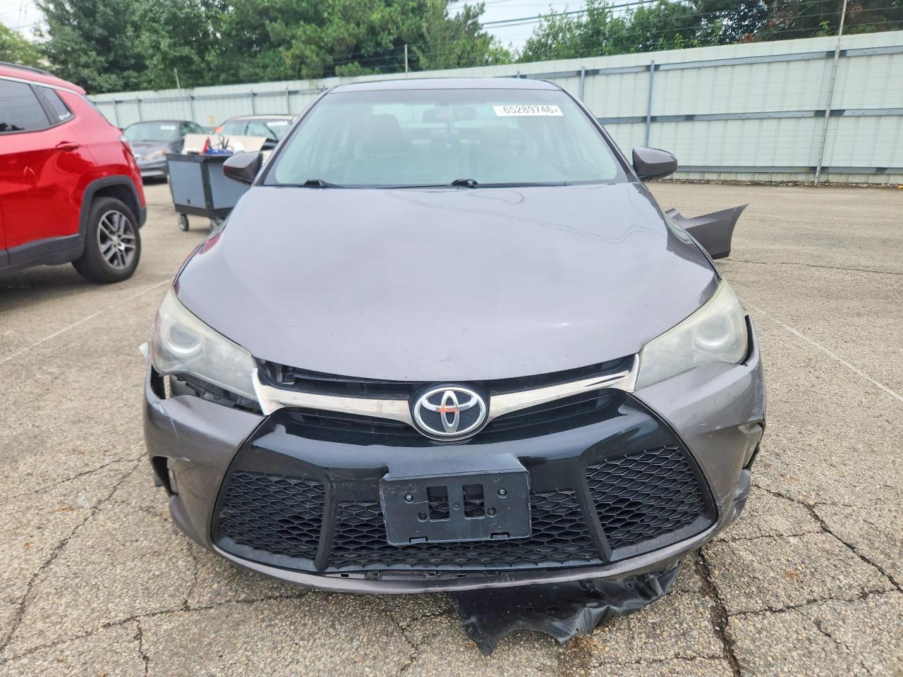 2015 Toyota Camry Se Gray vin: 4T1BF1FK6FU981289