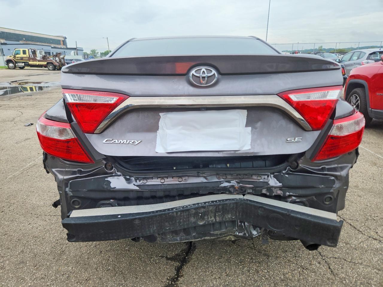 2015 Toyota Camry Se Gray vin: 4T1BF1FK6FU981289