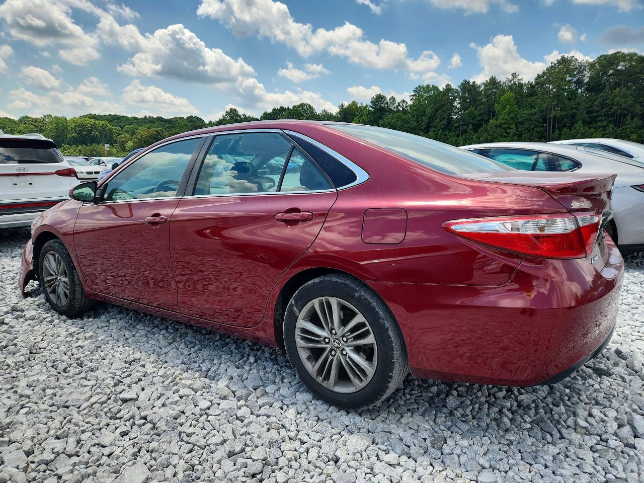 2015 Toyota Camry Se Red vin: 4T1BF1FK6FU992860