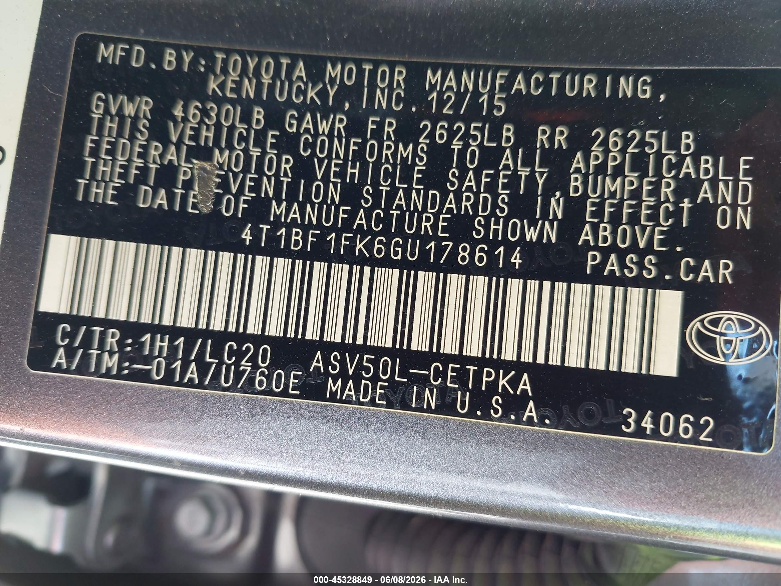 2016 Toyota Camry Xse Brown vin: 4T1BF1FK6GU178614