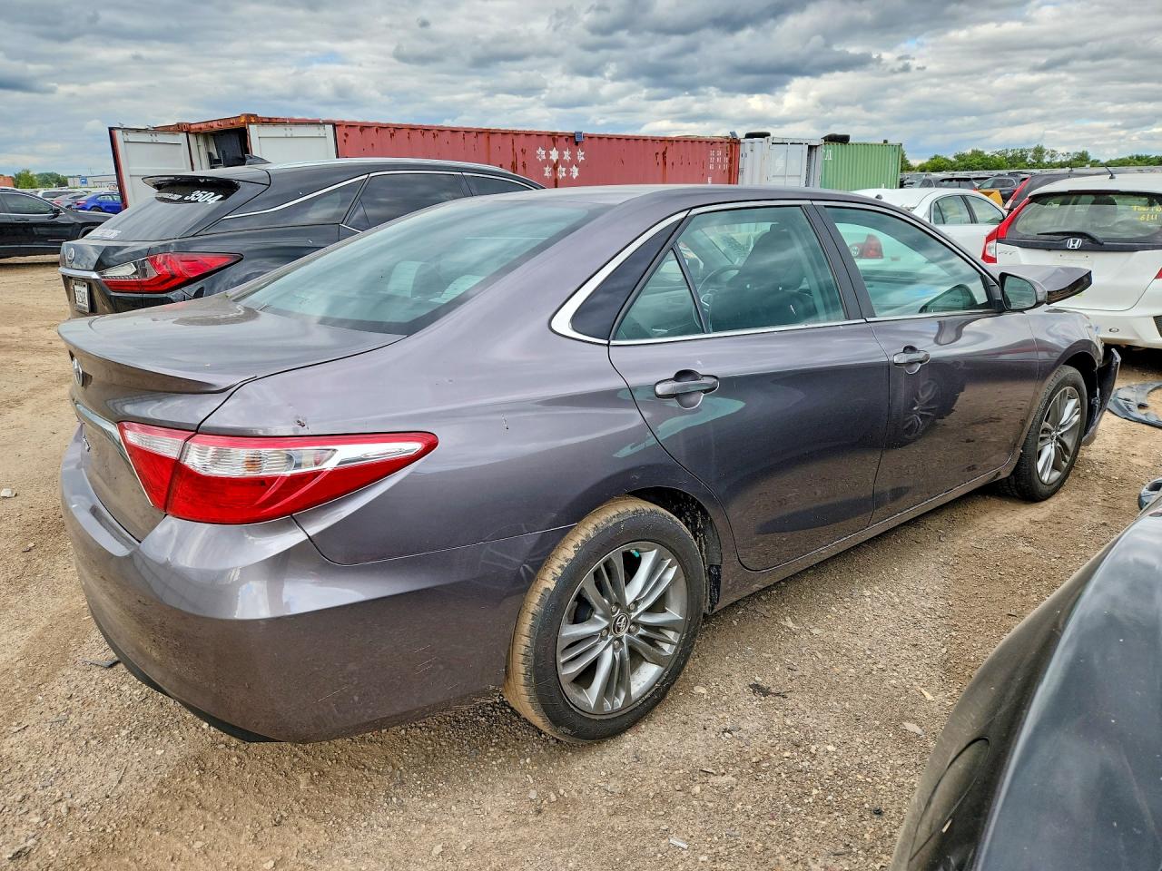 2016 Toyota Camry Se Серый vin: 4T1BF1FK6GU179746