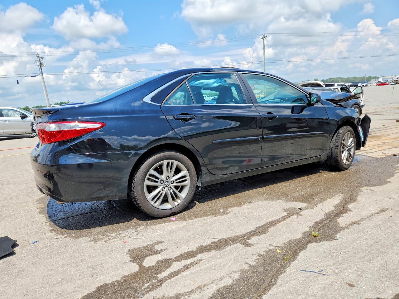 2016 Toyota Camry Se Black vin: 4T1BF1FK6GU259127