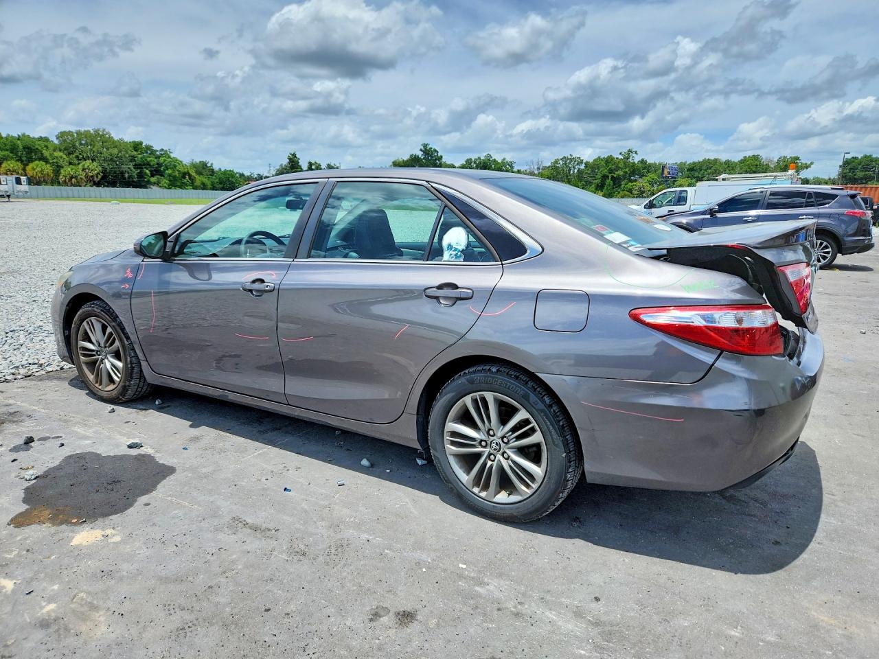 2016 Toyota Camry Se Gray vin: 4T1BF1FK6GU522362