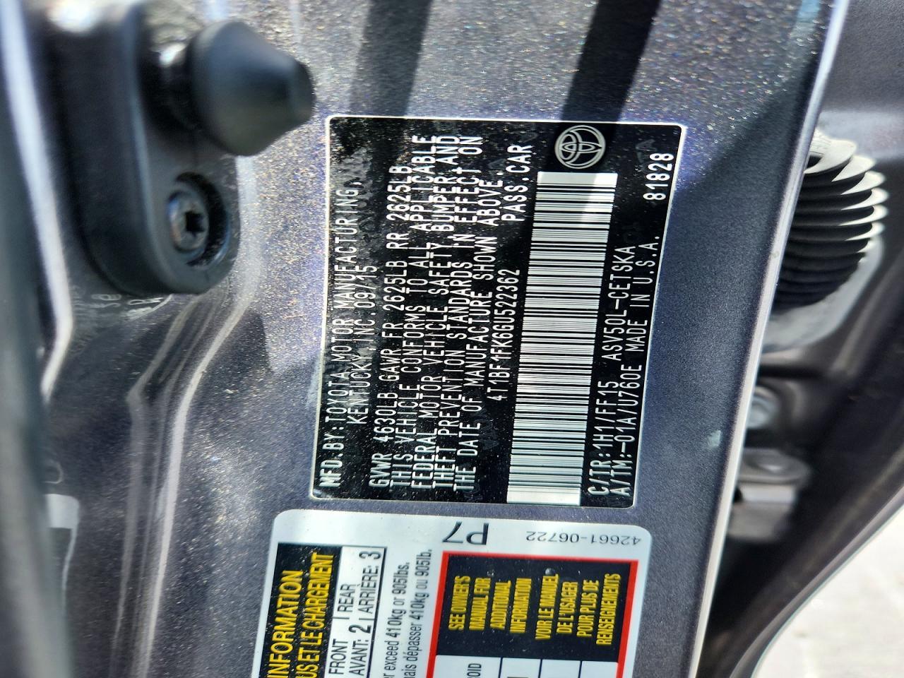 2016 Toyota Camry Se Gray vin: 4T1BF1FK6GU522362