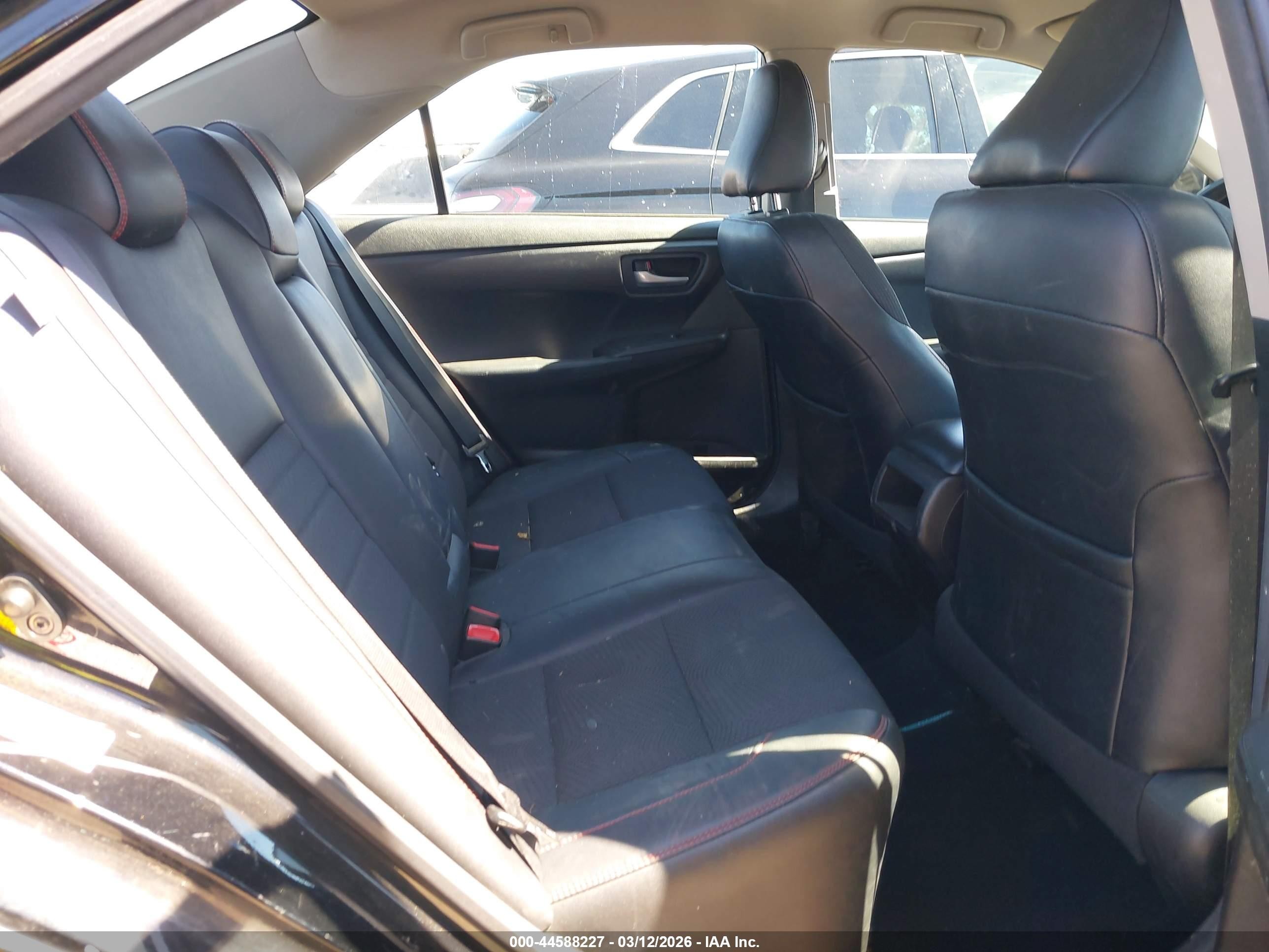 2017 Toyota Camry Se Black vin: 4T1BF1FK6HU411148