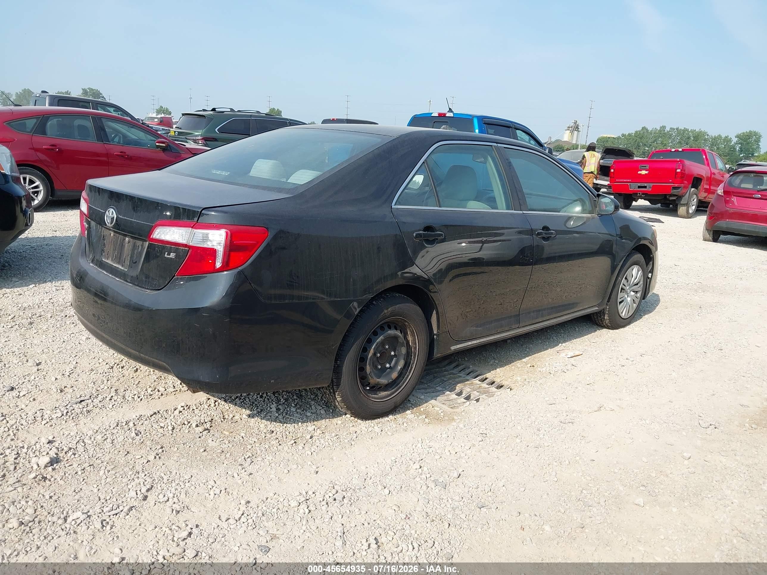 2012 Toyota Camry Le Black vin: 4T1BF1FK7CU004271