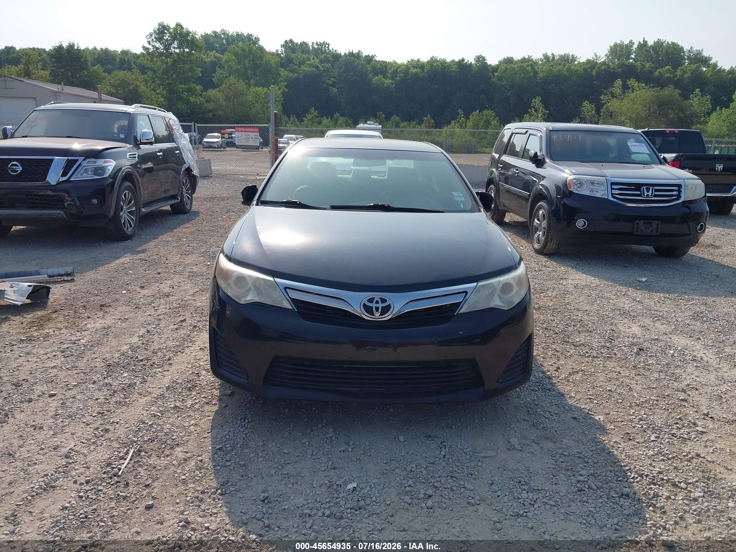 2012 Toyota Camry Le Black vin: 4T1BF1FK7CU004271