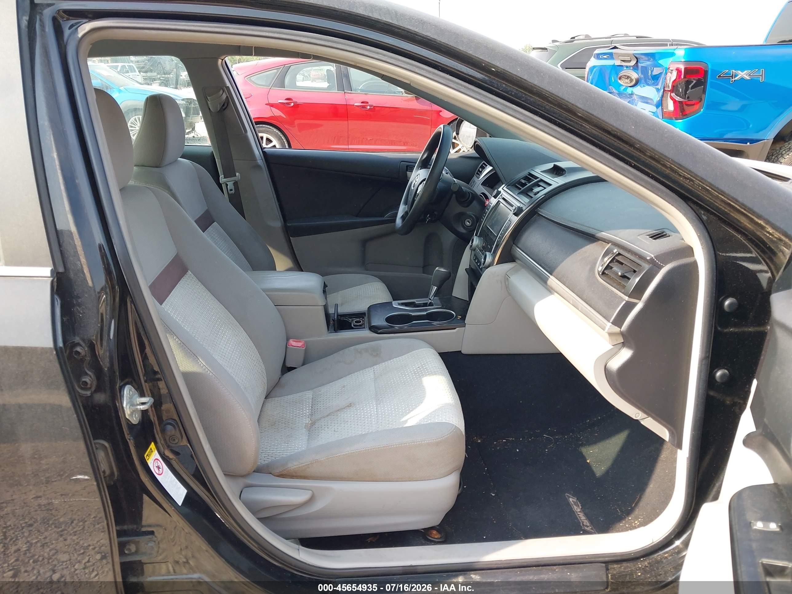 2012 Toyota Camry Le Black vin: 4T1BF1FK7CU004271