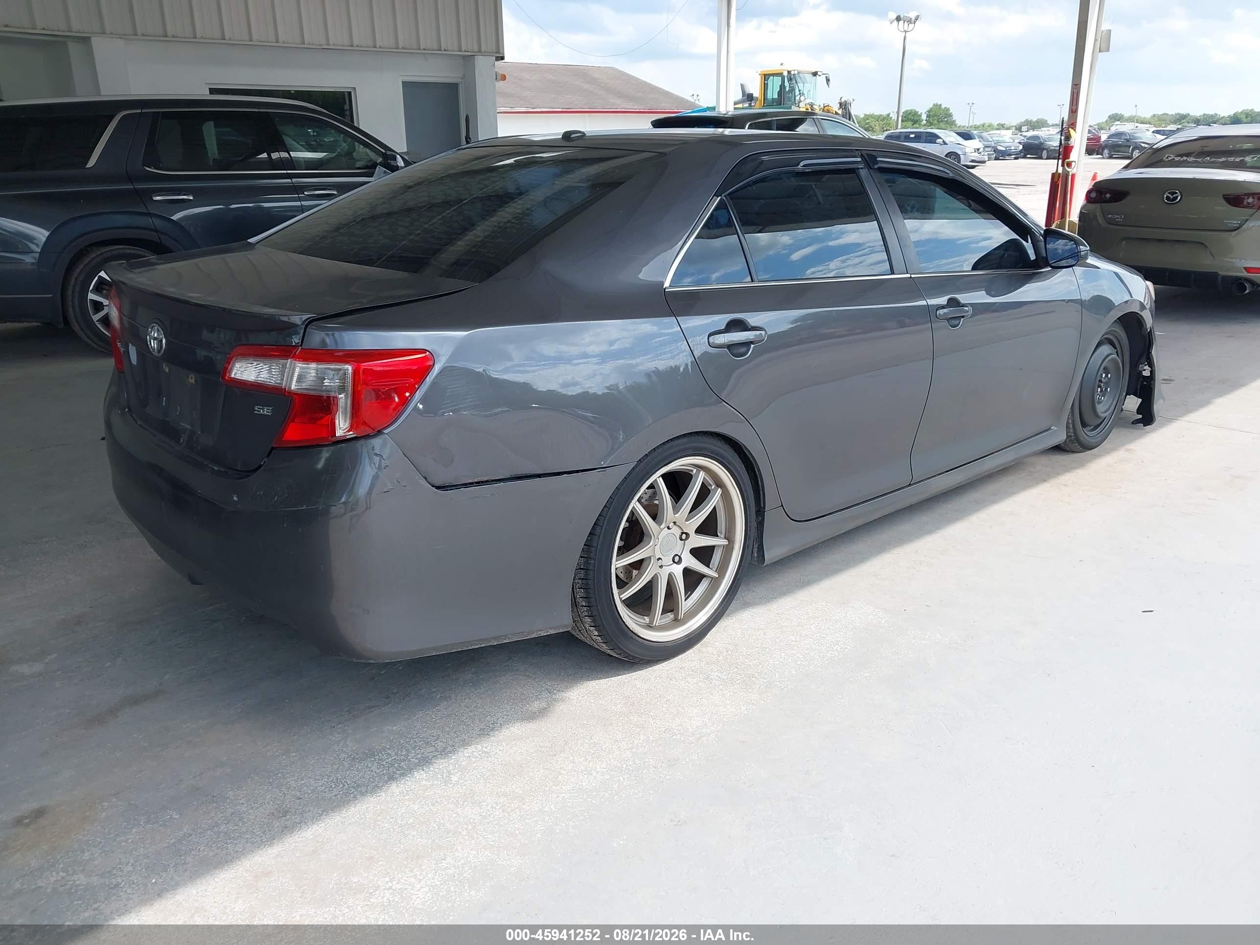 2012 Toyota Camry Se Gray vin: 4T1BF1FK7CU021362