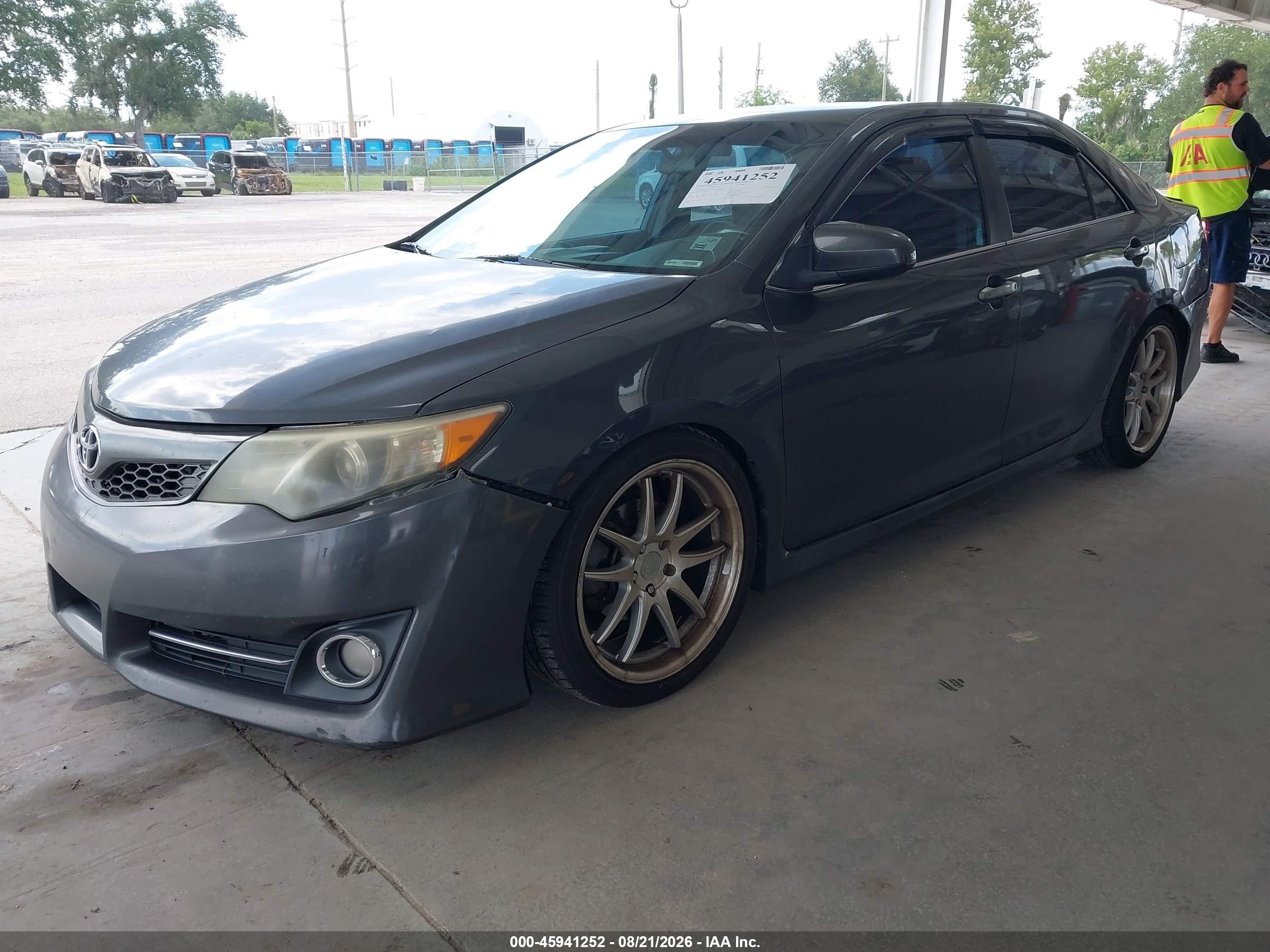 2012 Toyota Camry Se Gray vin: 4T1BF1FK7CU021362