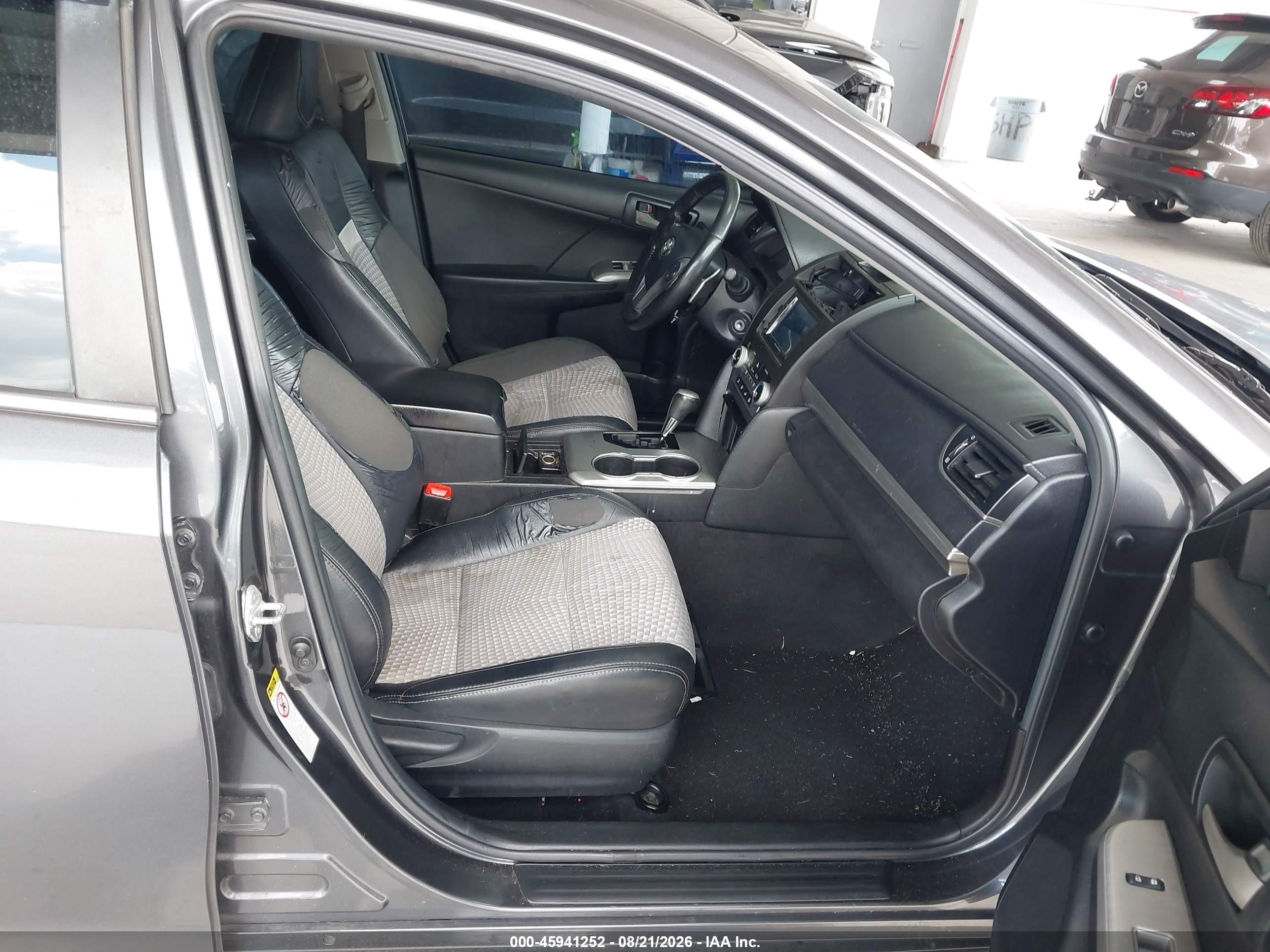 2012 Toyota Camry Se Gray vin: 4T1BF1FK7CU021362