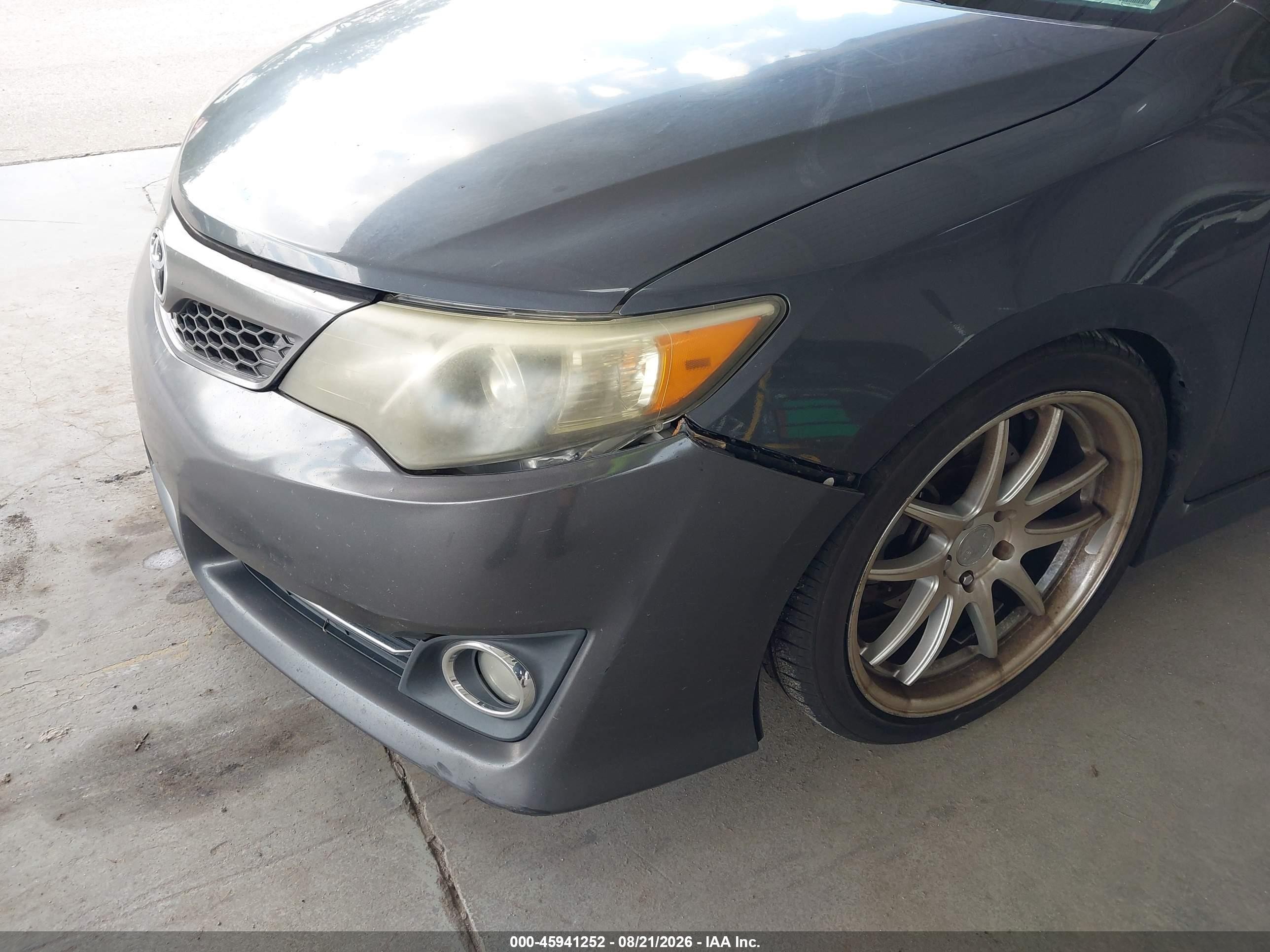 2012 Toyota Camry Se Gray vin: 4T1BF1FK7CU021362