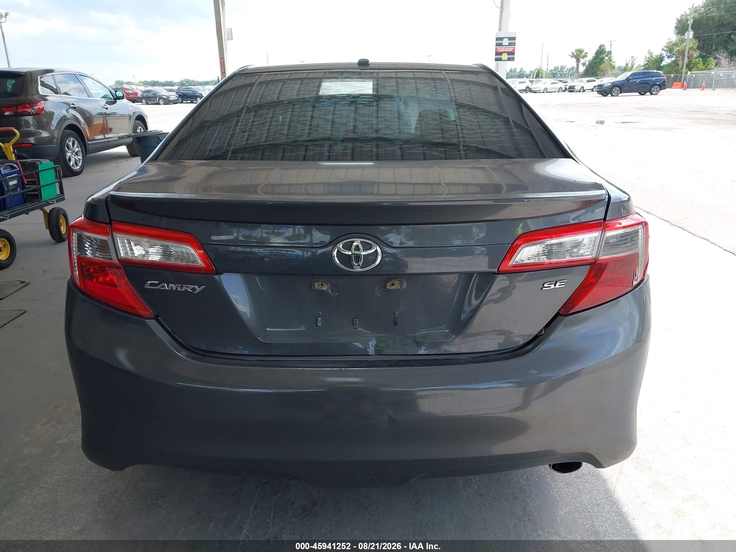 2012 Toyota Camry Se Gray vin: 4T1BF1FK7CU021362