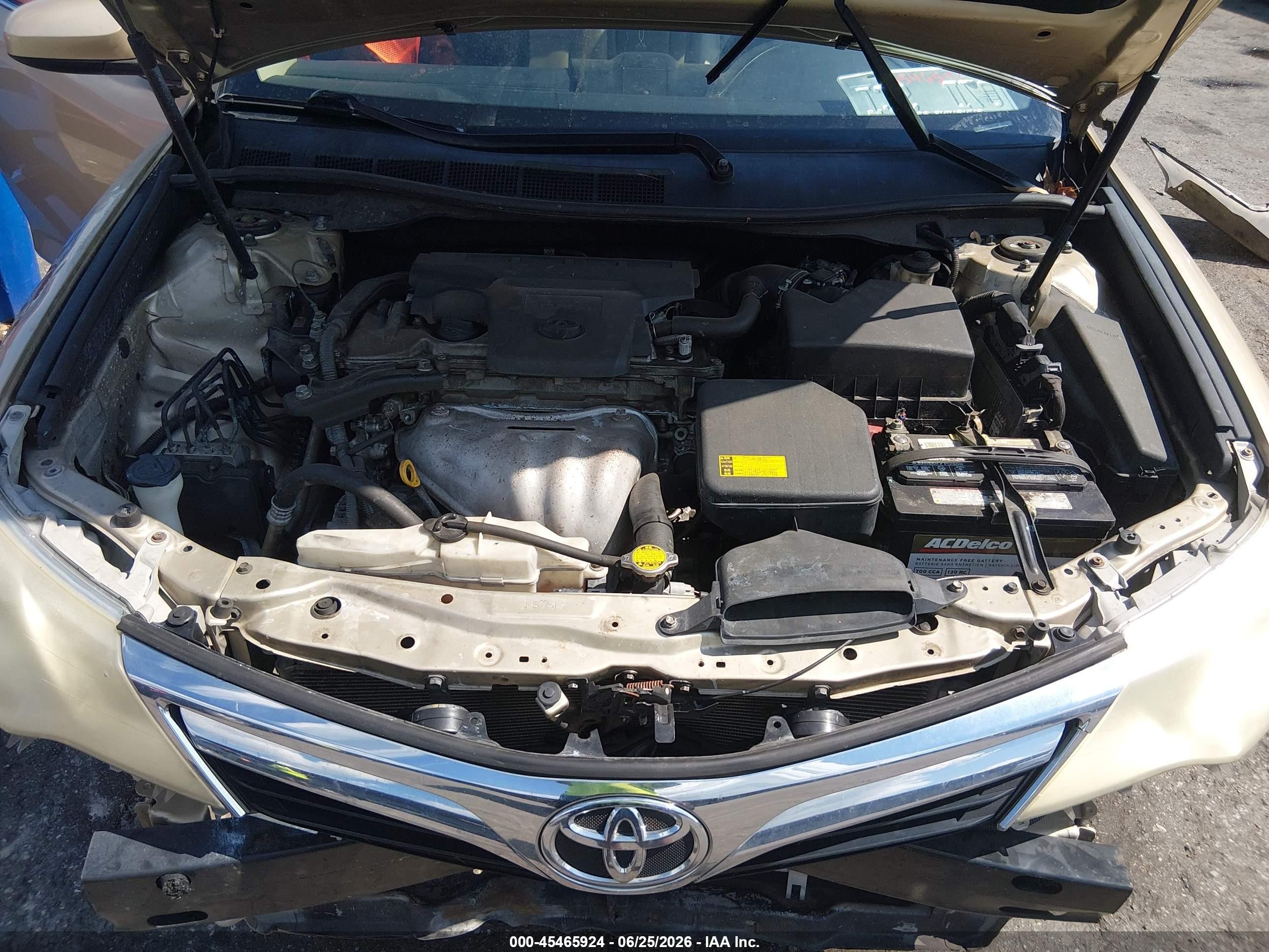 2012 Toyota Camry Le Gold vin: 4T1BF1FK7CU022852