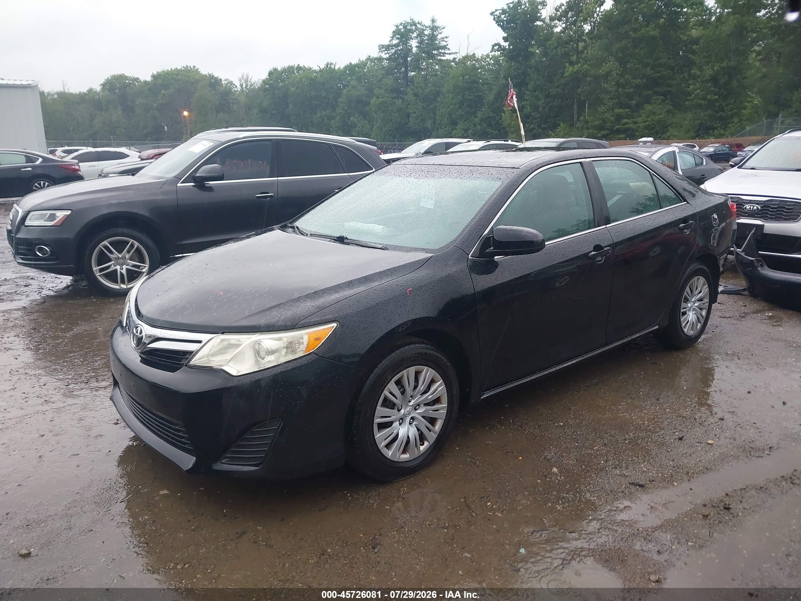 2012 Toyota Camry Le Black vin: 4T1BF1FK7CU023645
