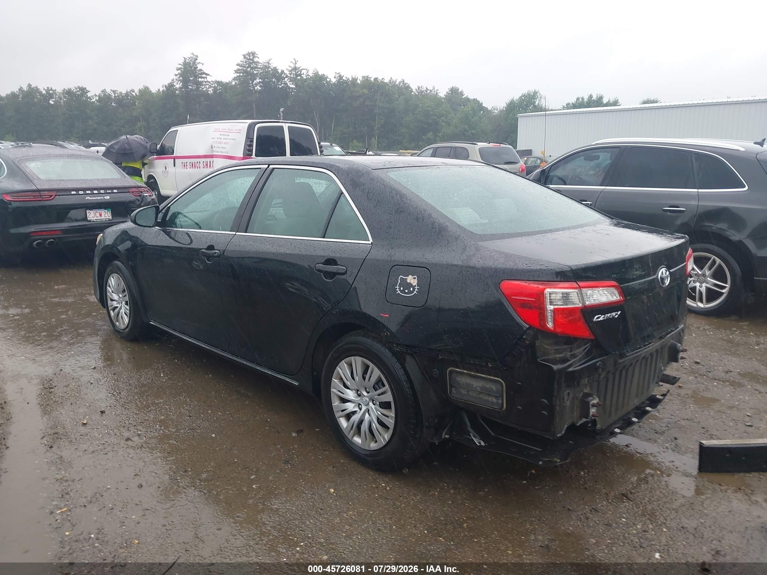 2012 Toyota Camry Le Black vin: 4T1BF1FK7CU023645