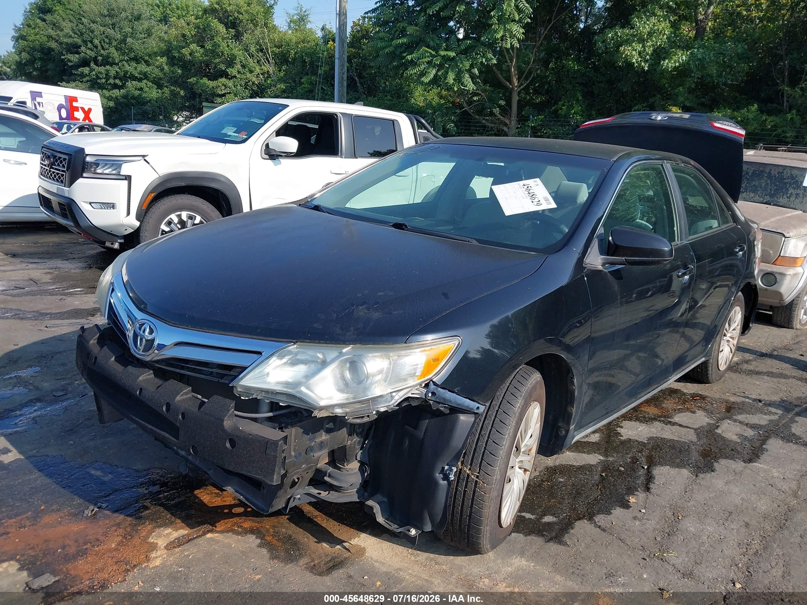 2012 Toyota Camry Le Black vin: 4T1BF1FK7CU030725