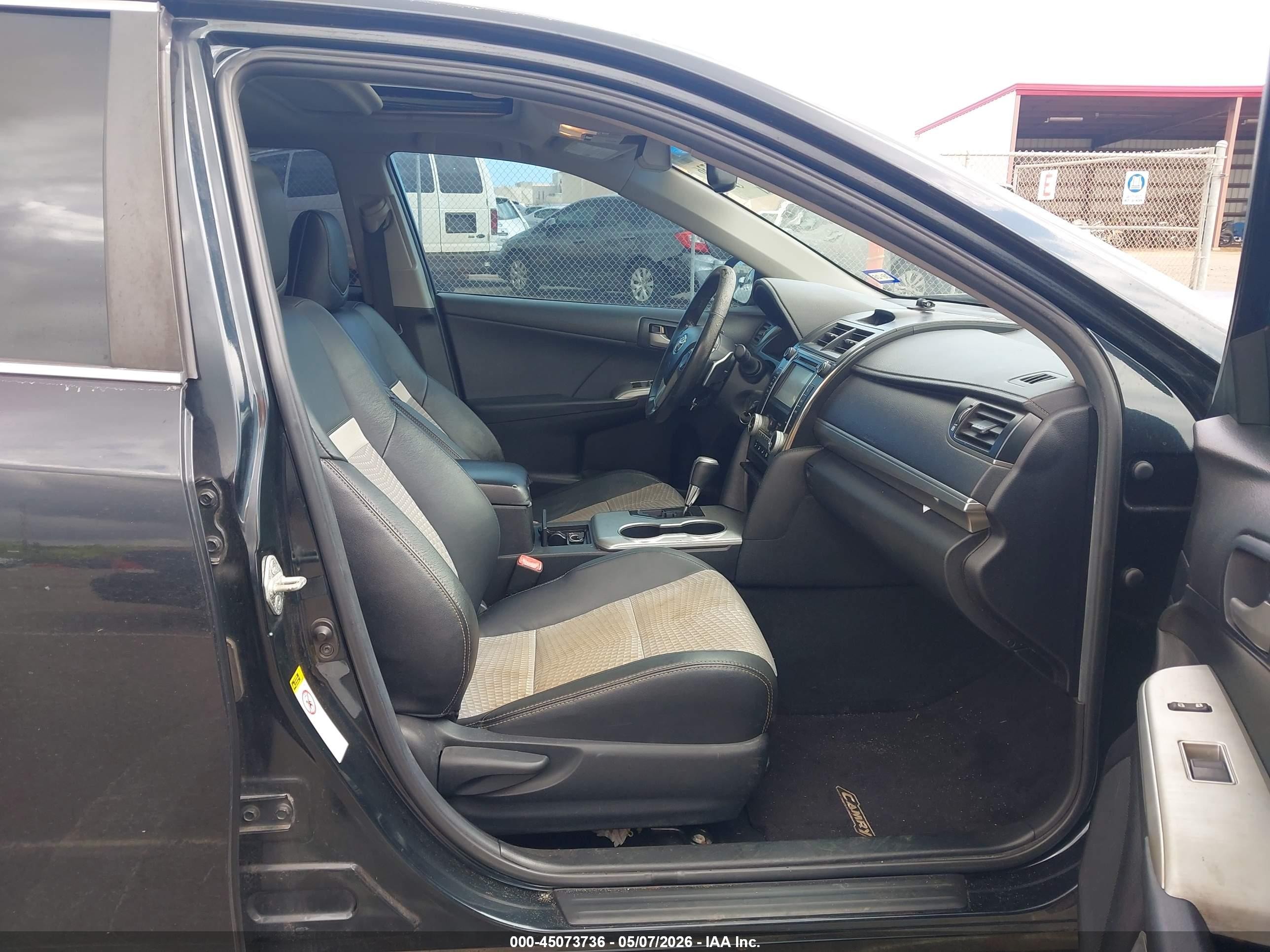 2012 Toyota Camry Se Black vin: 4T1BF1FK7CU030904