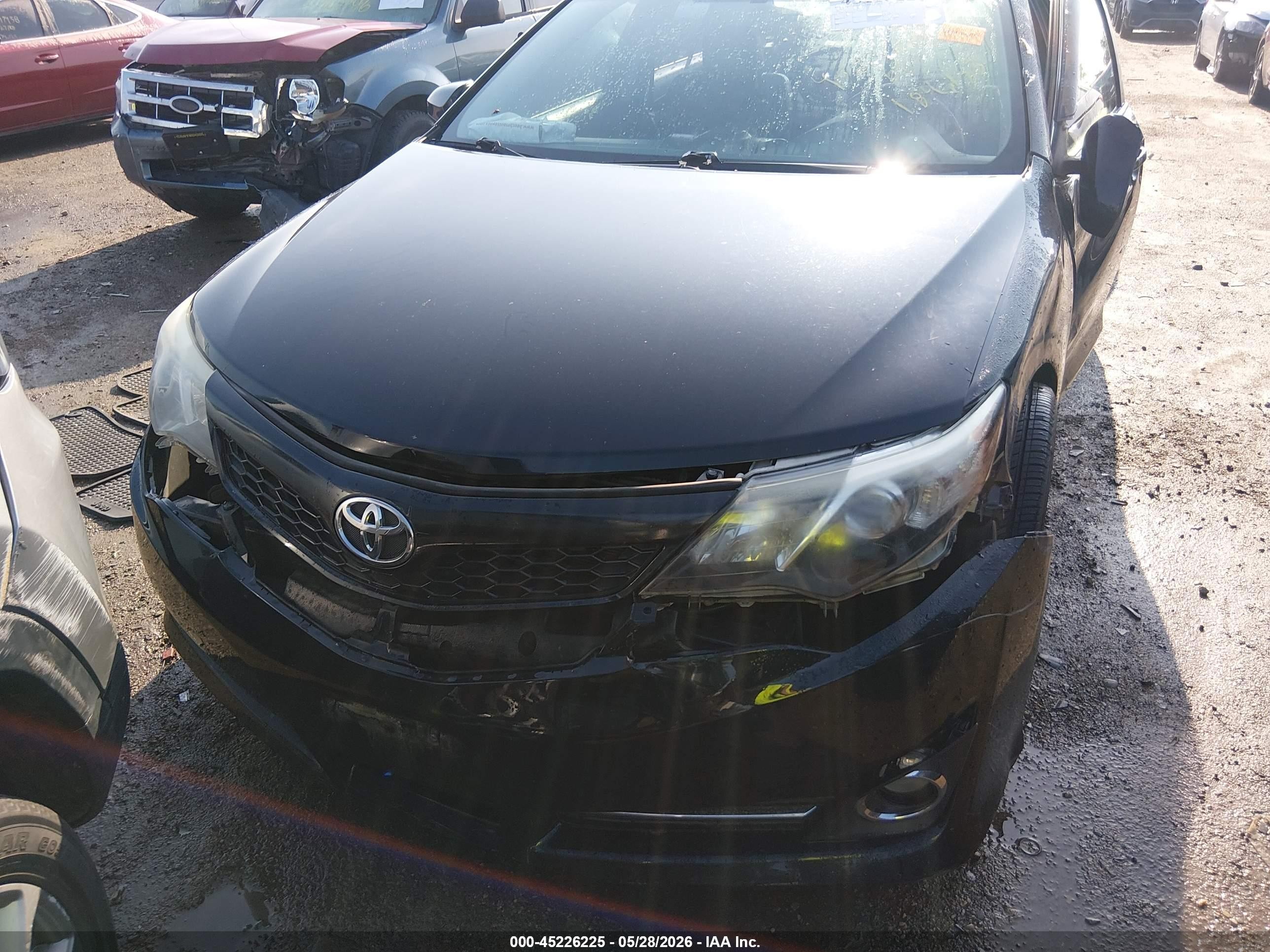 2012 Toyota Camry Se Black vin: 4T1BF1FK7CU046875