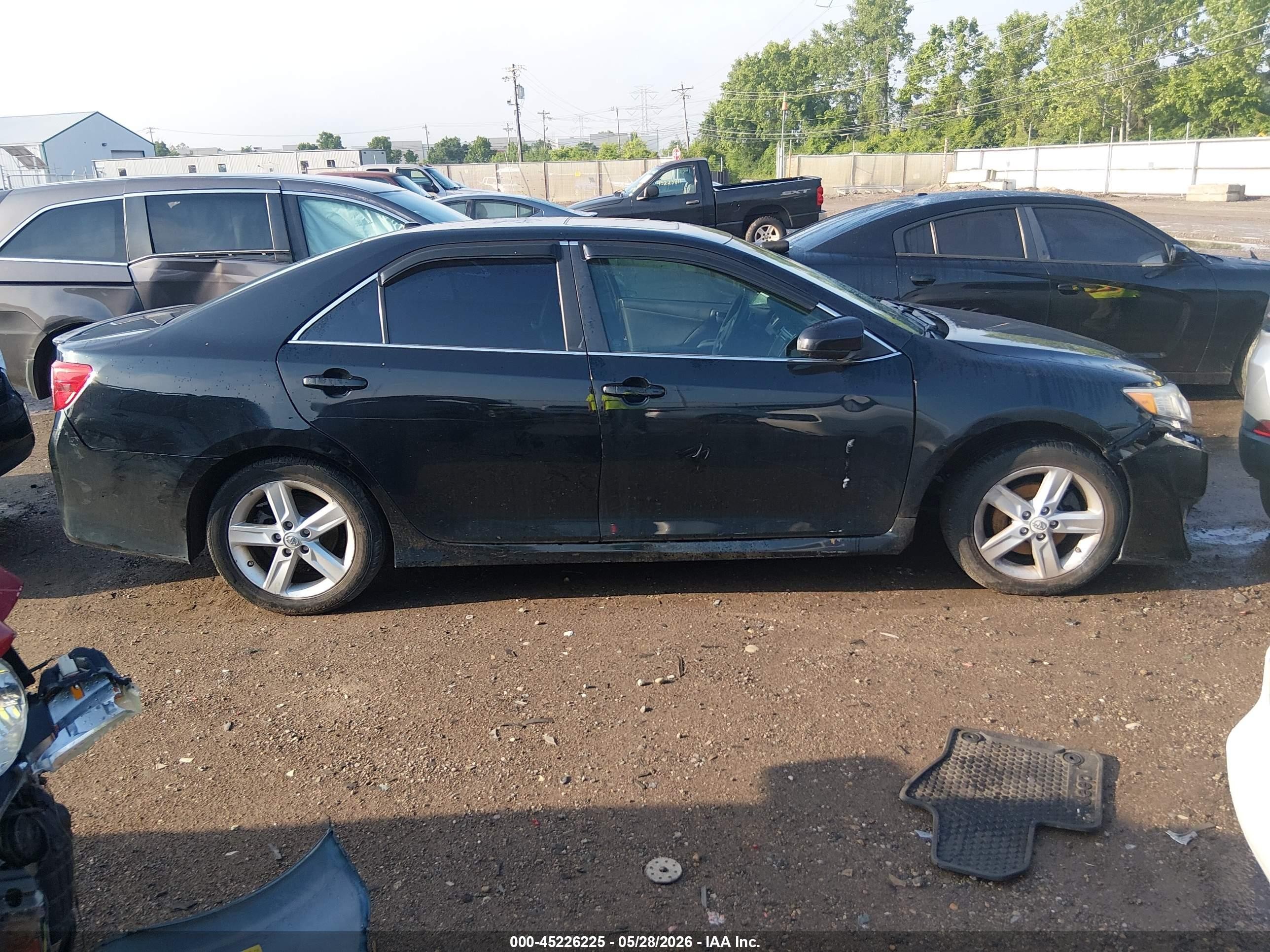 2012 Toyota Camry Se Black vin: 4T1BF1FK7CU046875