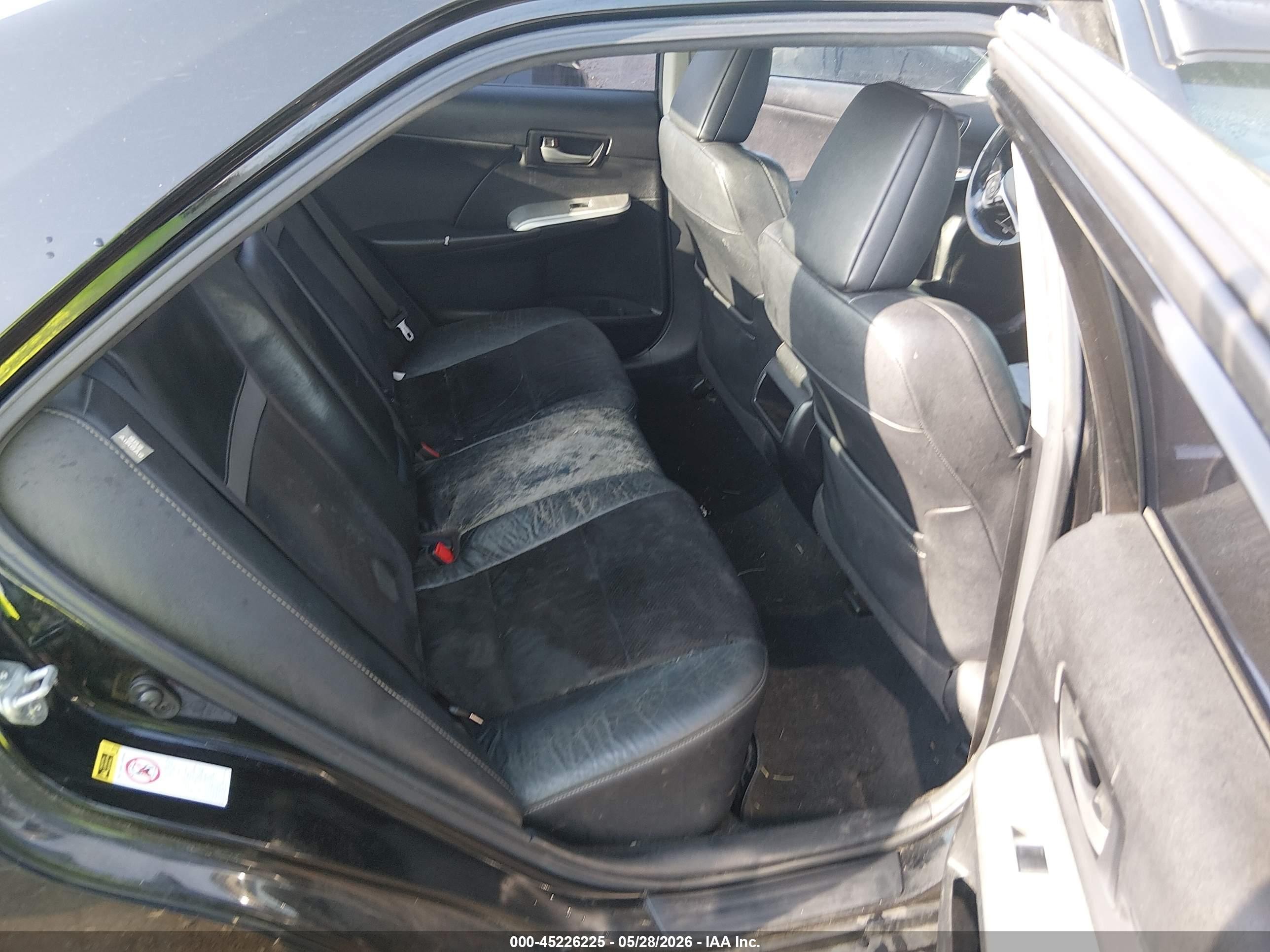 2012 Toyota Camry Se Black vin: 4T1BF1FK7CU046875