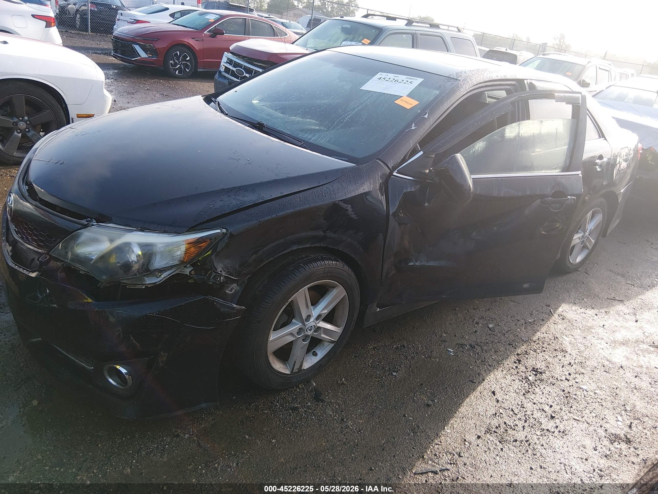 2012 Toyota Camry Se Black vin: 4T1BF1FK7CU046875