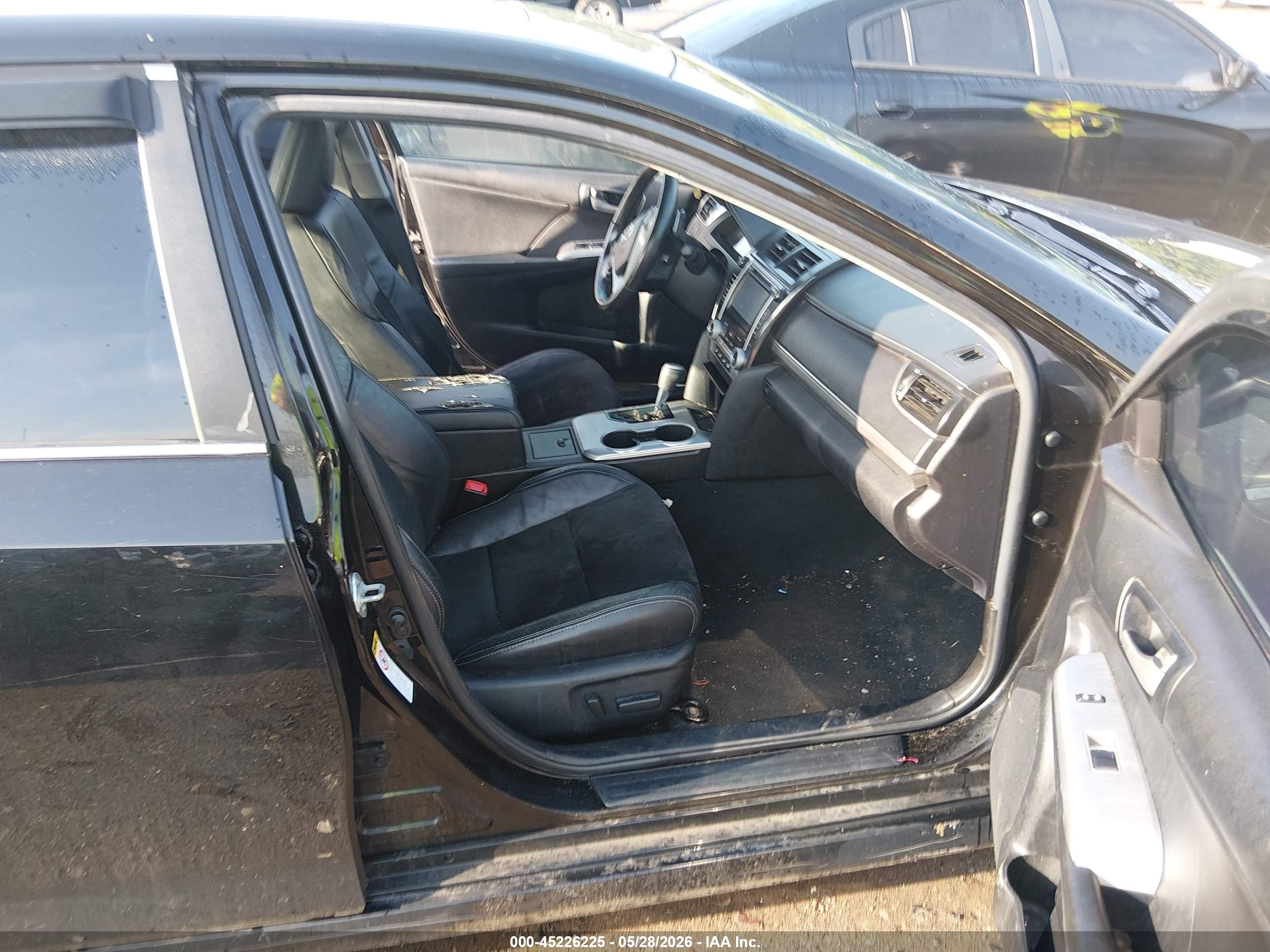 2012 Toyota Camry Se Black vin: 4T1BF1FK7CU046875