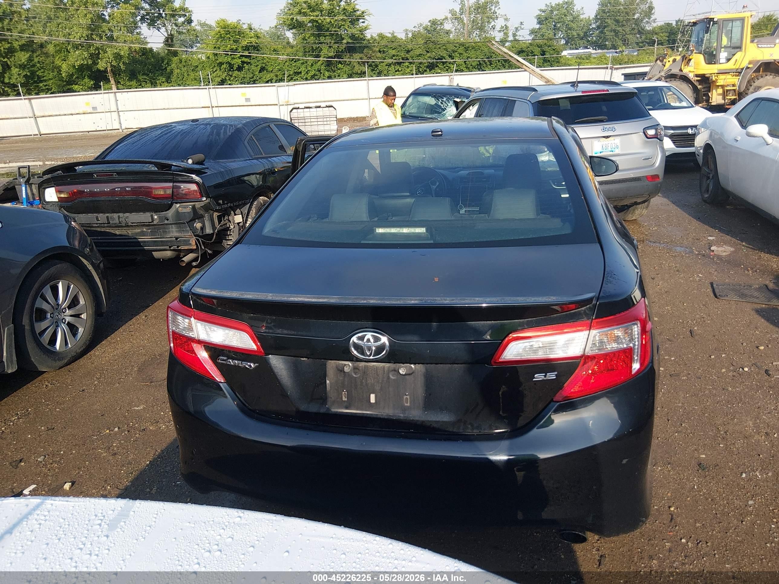 2012 Toyota Camry Se Black vin: 4T1BF1FK7CU046875