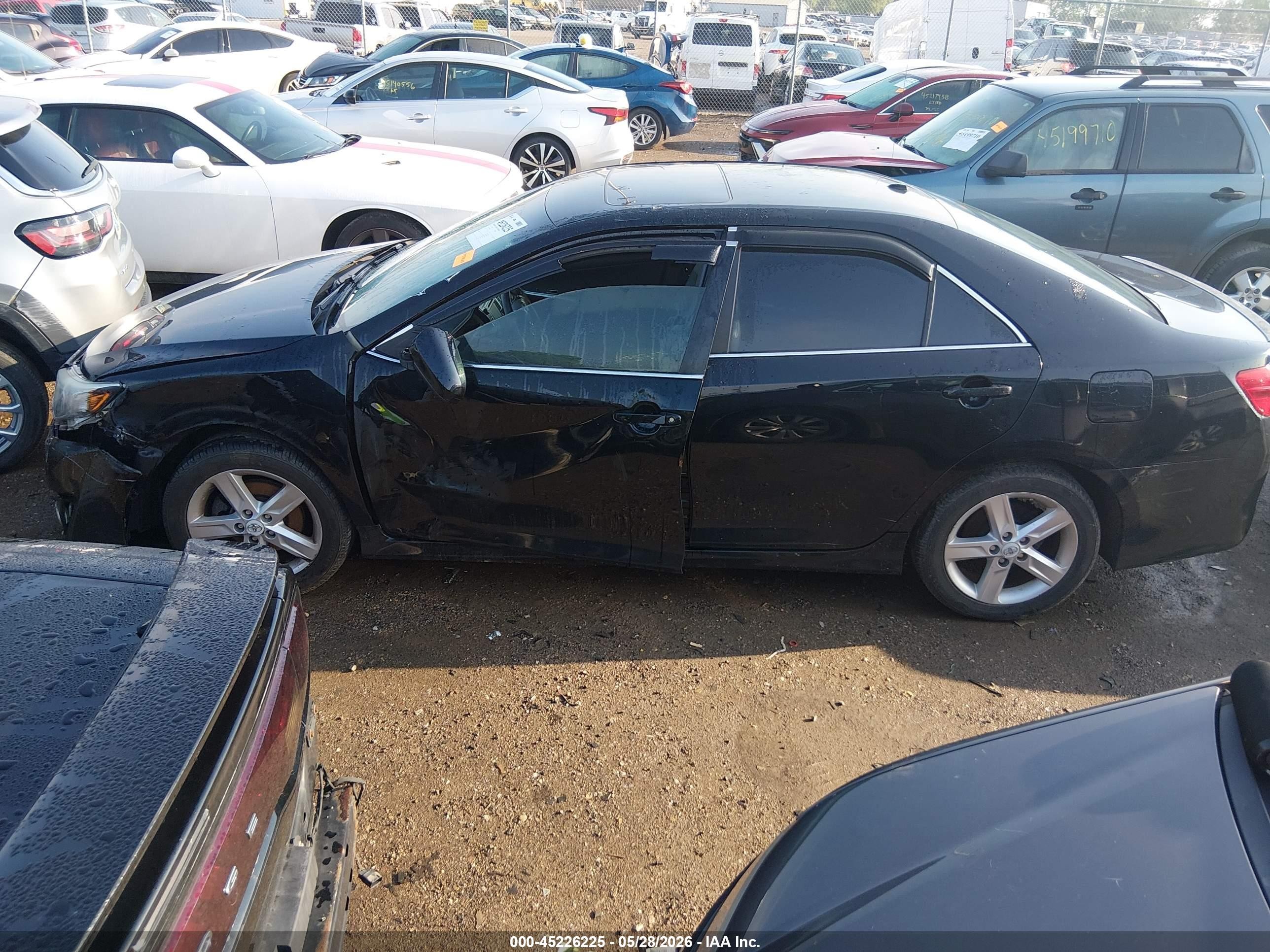 2012 Toyota Camry Se Black vin: 4T1BF1FK7CU046875